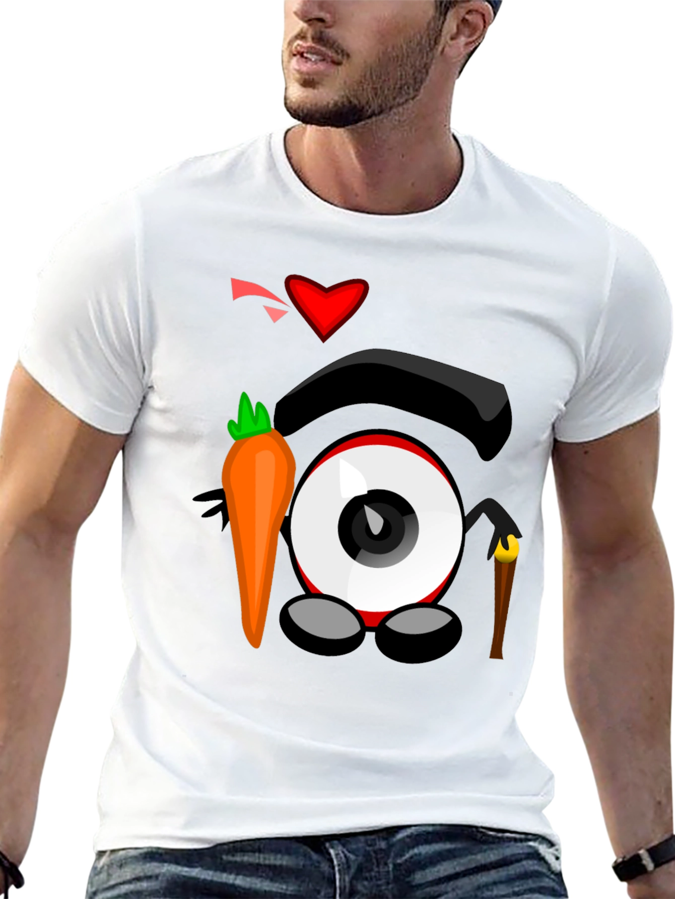 Black Eye Love Carrots Black Graphic Tee view 13