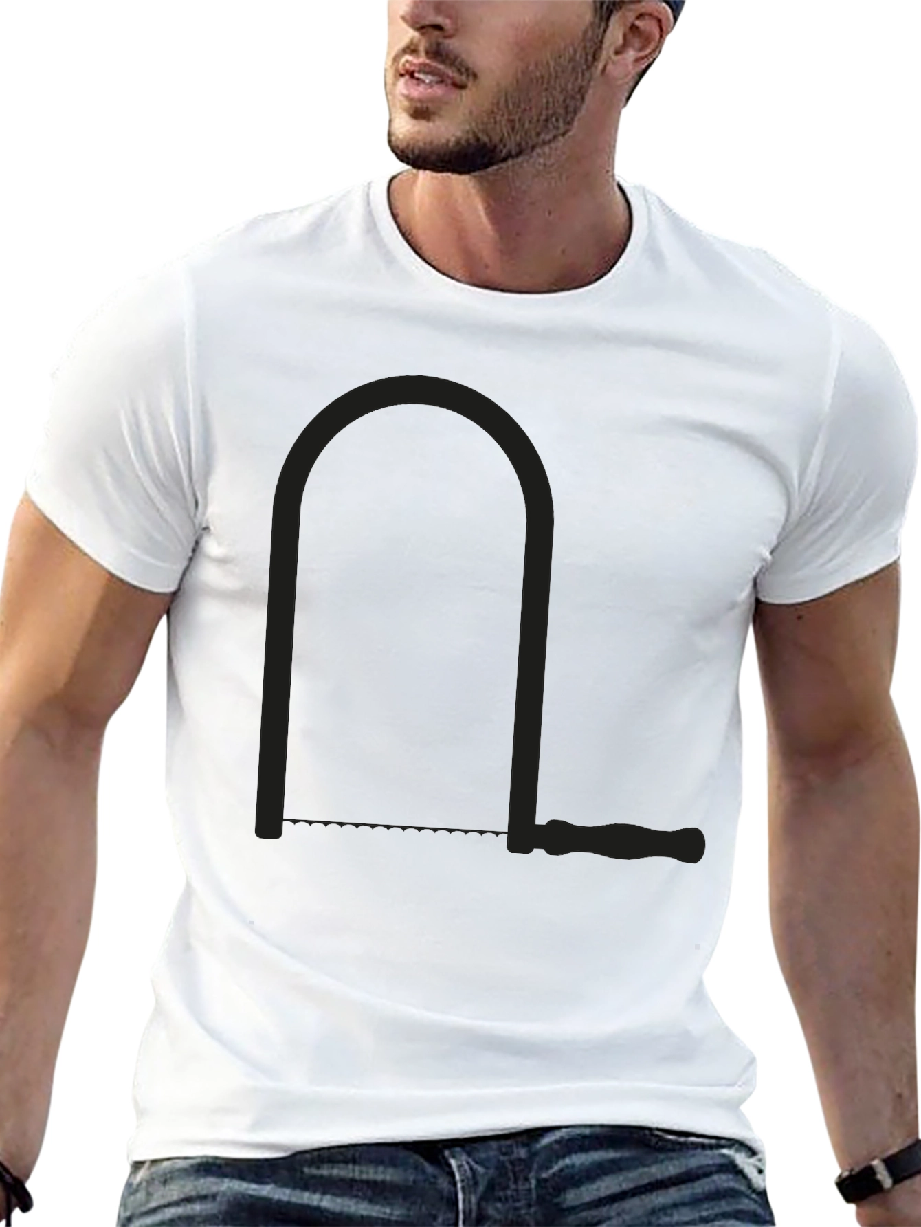 Black Black T-Shirt with Coping Saw Graphic view 13