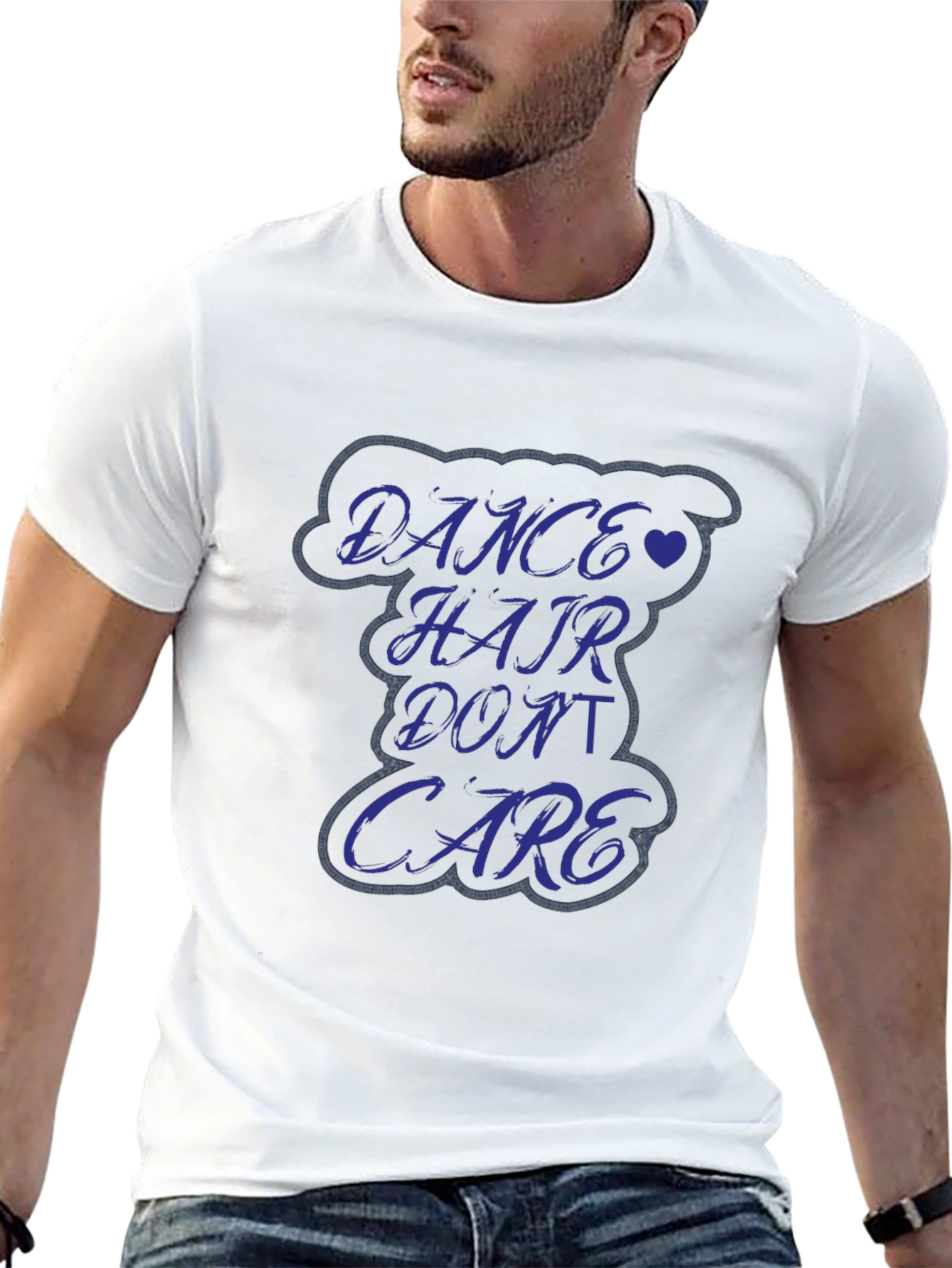 Black Dance Hair Don't Care Graphic Tee - Soft Cotton Comfort view 13
