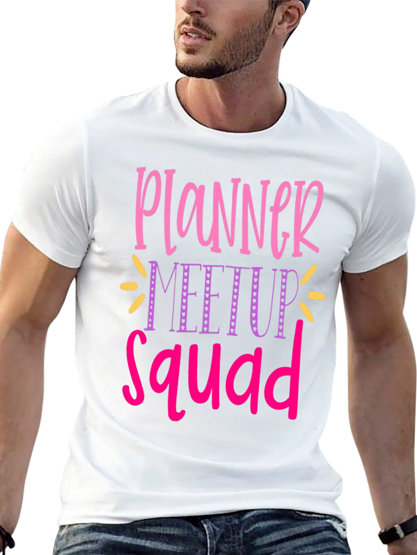 Black Planner Meetup Squad Graphic Tee view 13