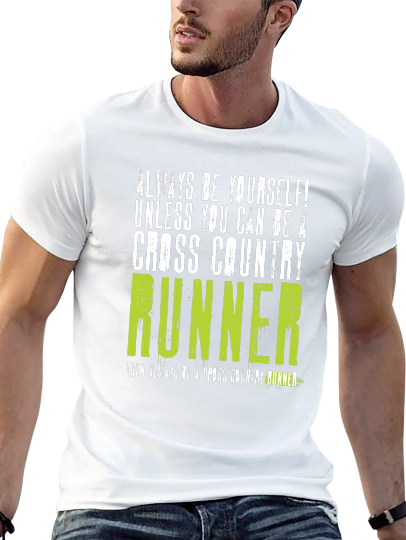 Black Cross Country Runner Graphic T-Shirt view 13