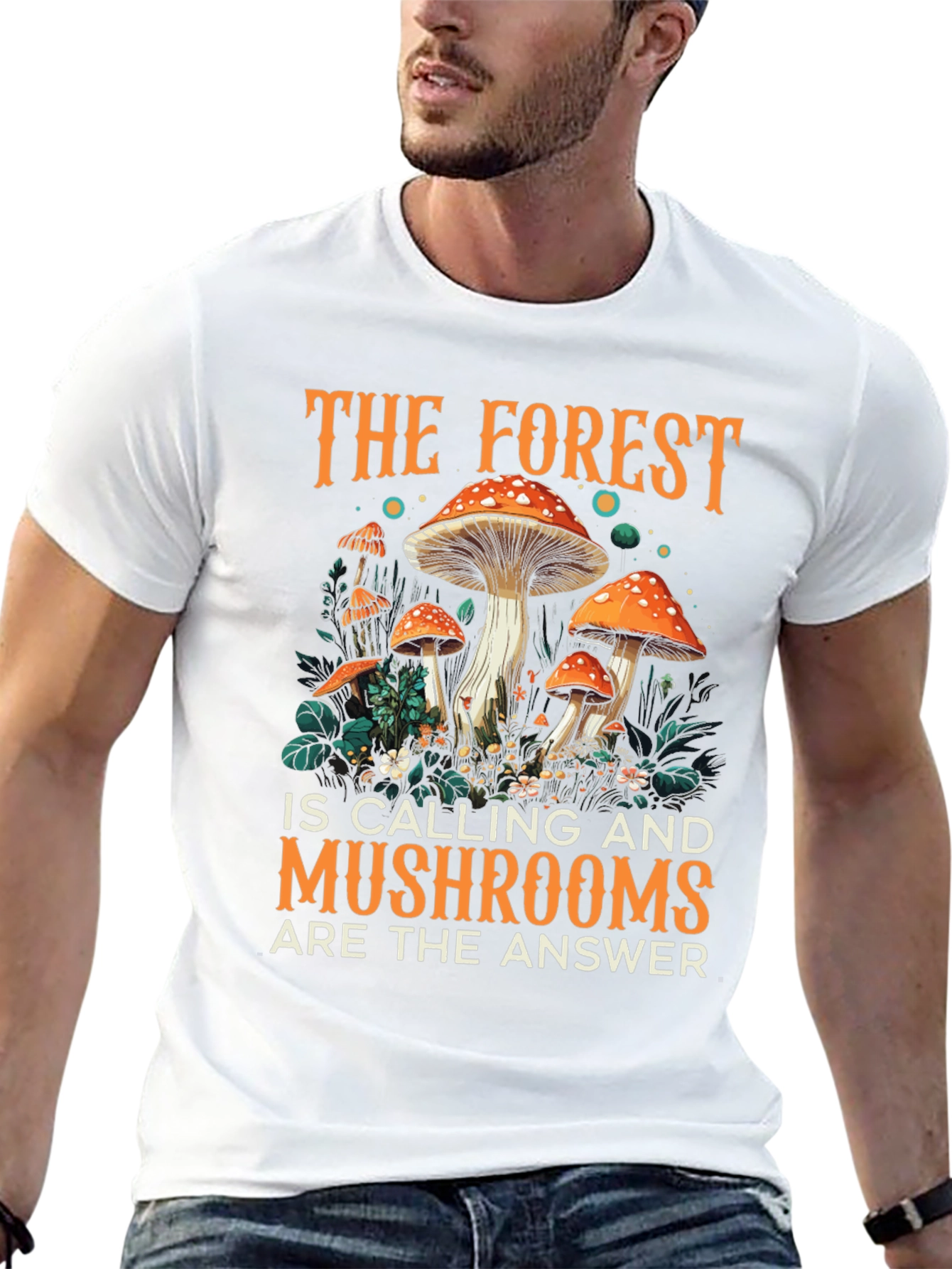Black Forest Calling Mushroom Graphic Tee view 13