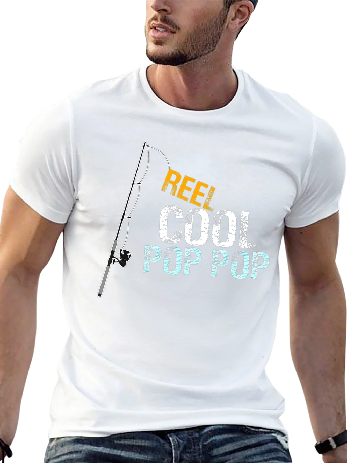 Black Reel Cool Pop Pop Black Graphic T-Shirt view 13
