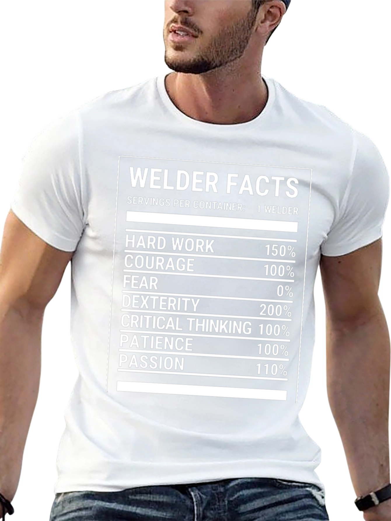 Black Welder Facts Graphic Tee - Black view 13
