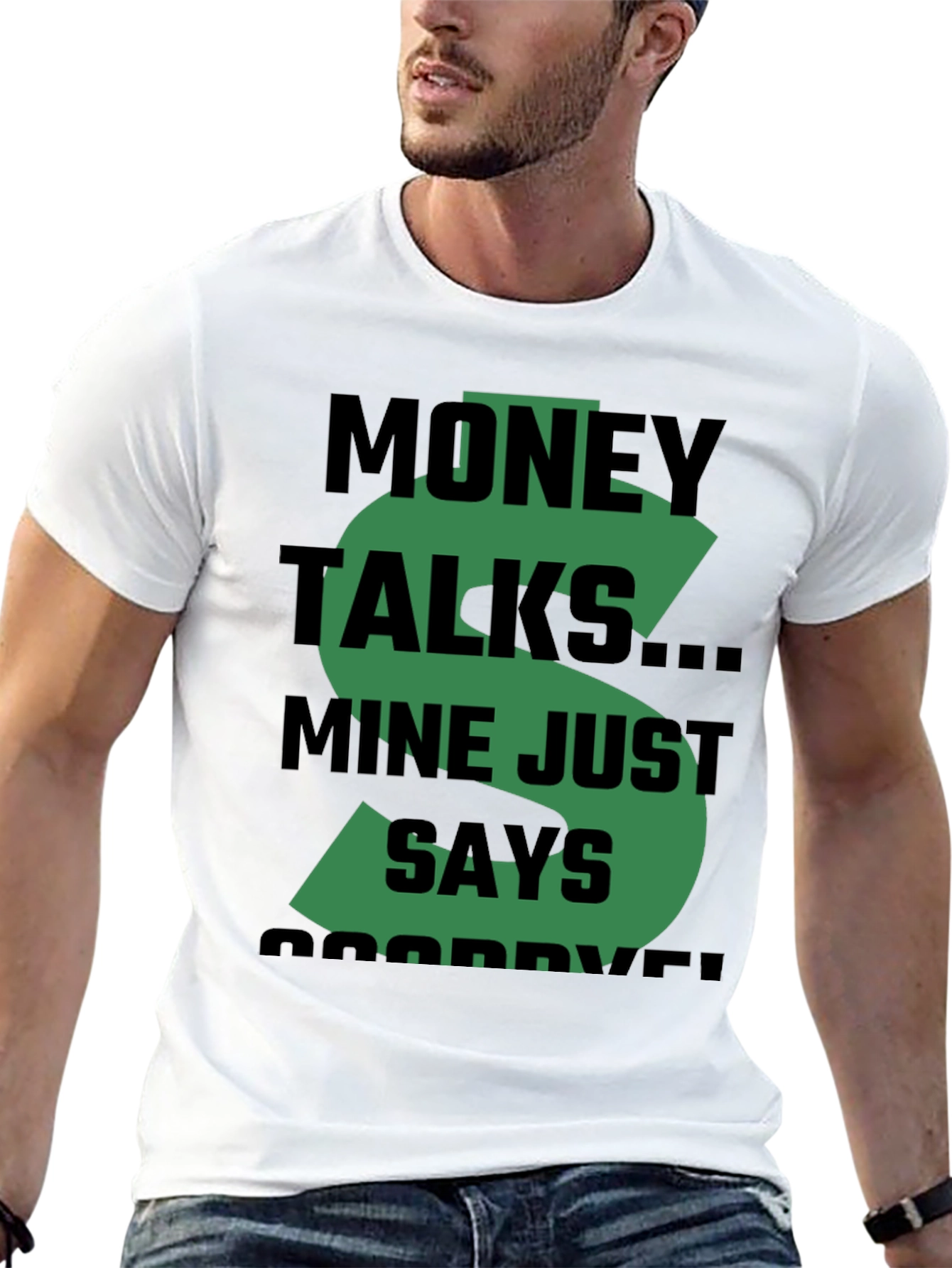 Black Money Talks Graphic T-Shirt view 13