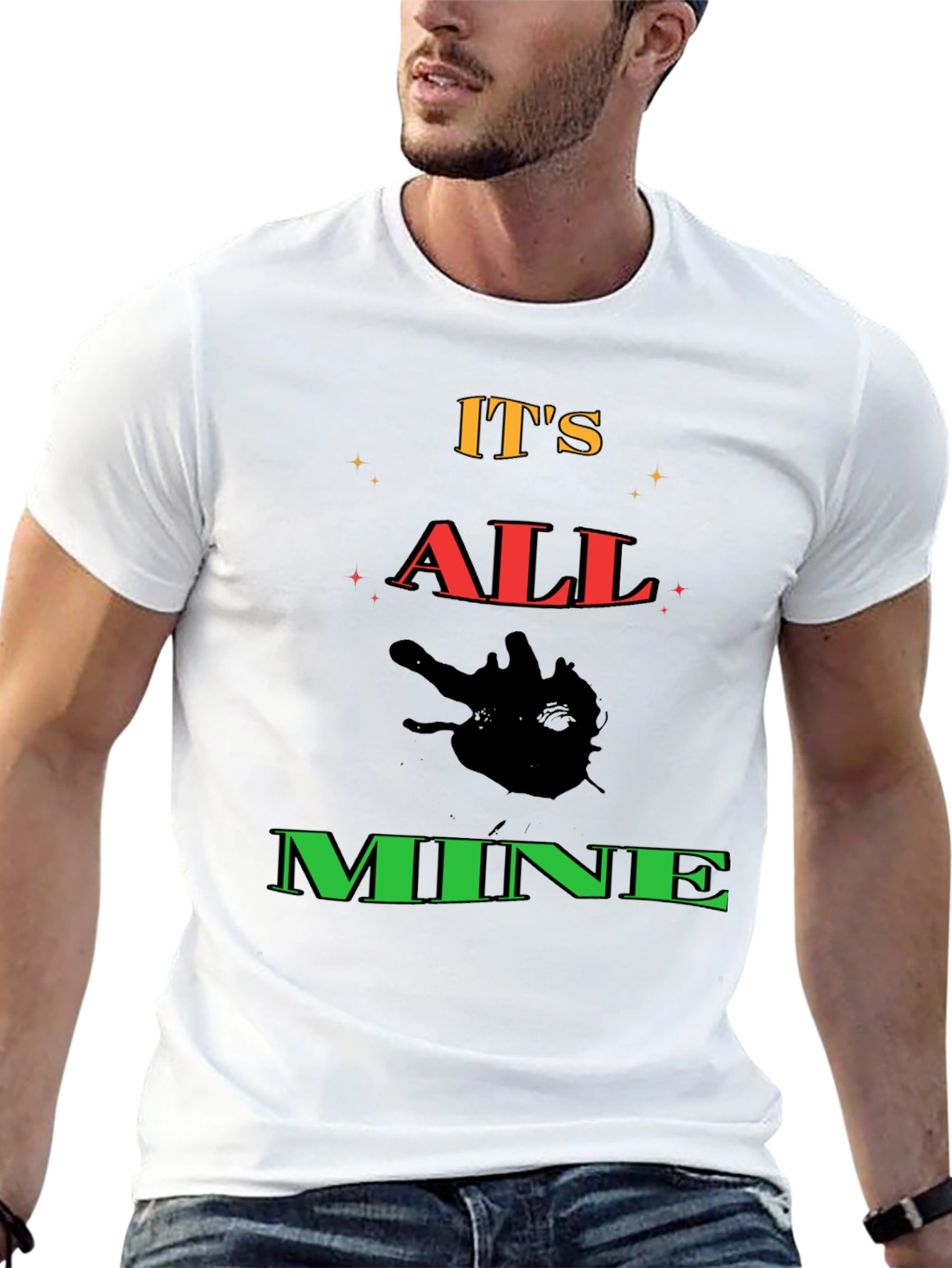 Black It's All Mine Graphic T-Shirt - Black view 13