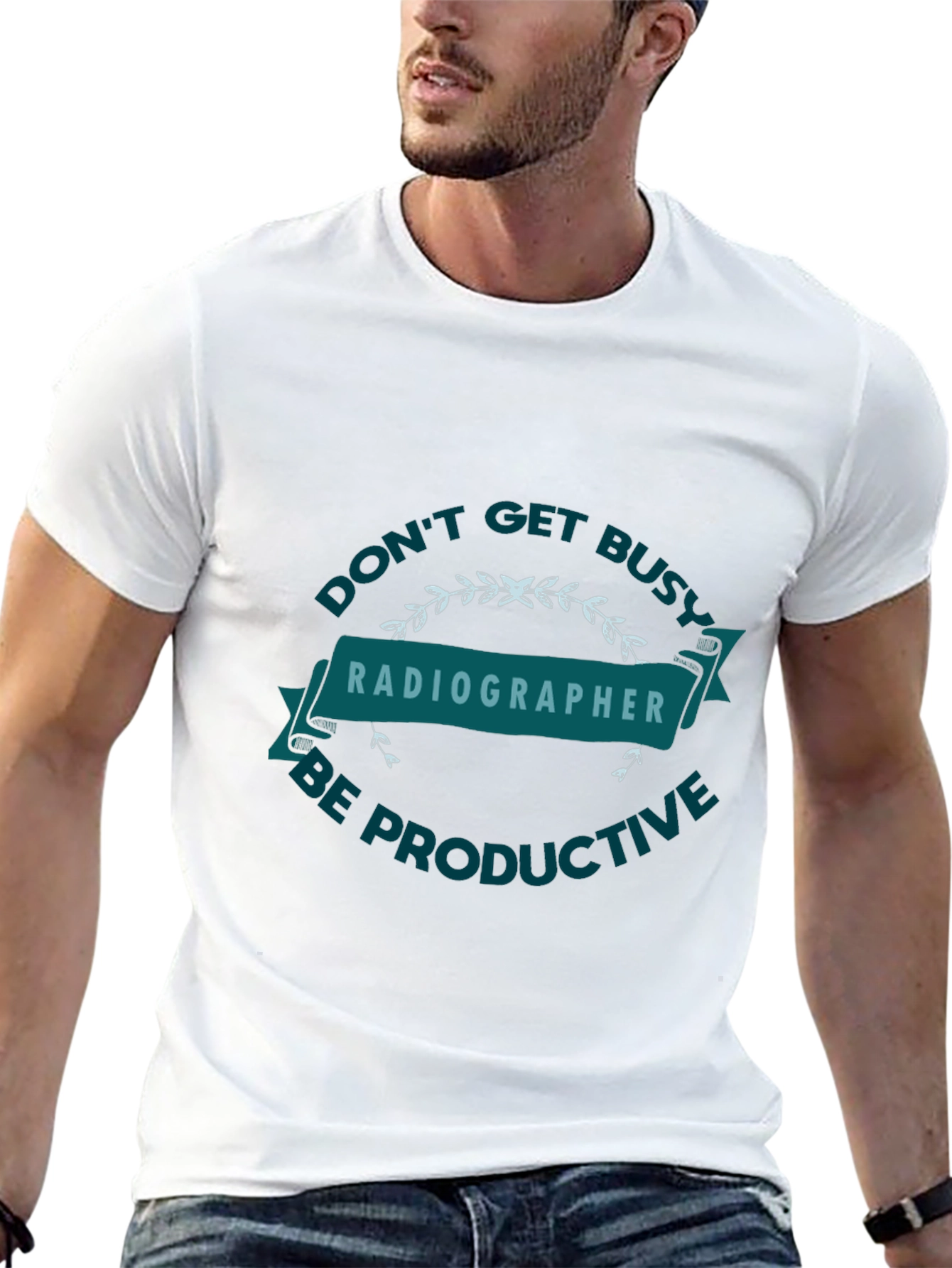 Black Radiographer Tee - Don't Get Busy, Be Productive view 13