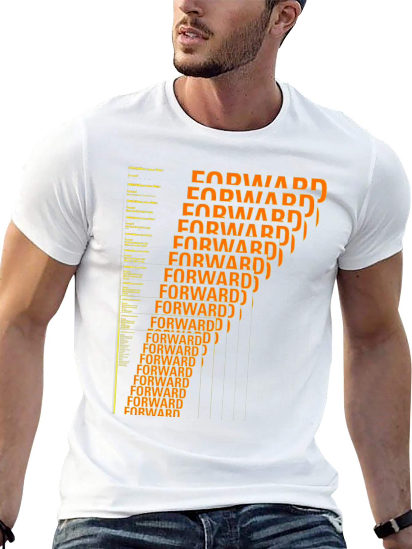 Black Forward Graphic T-Shirt - Modern Design view 13