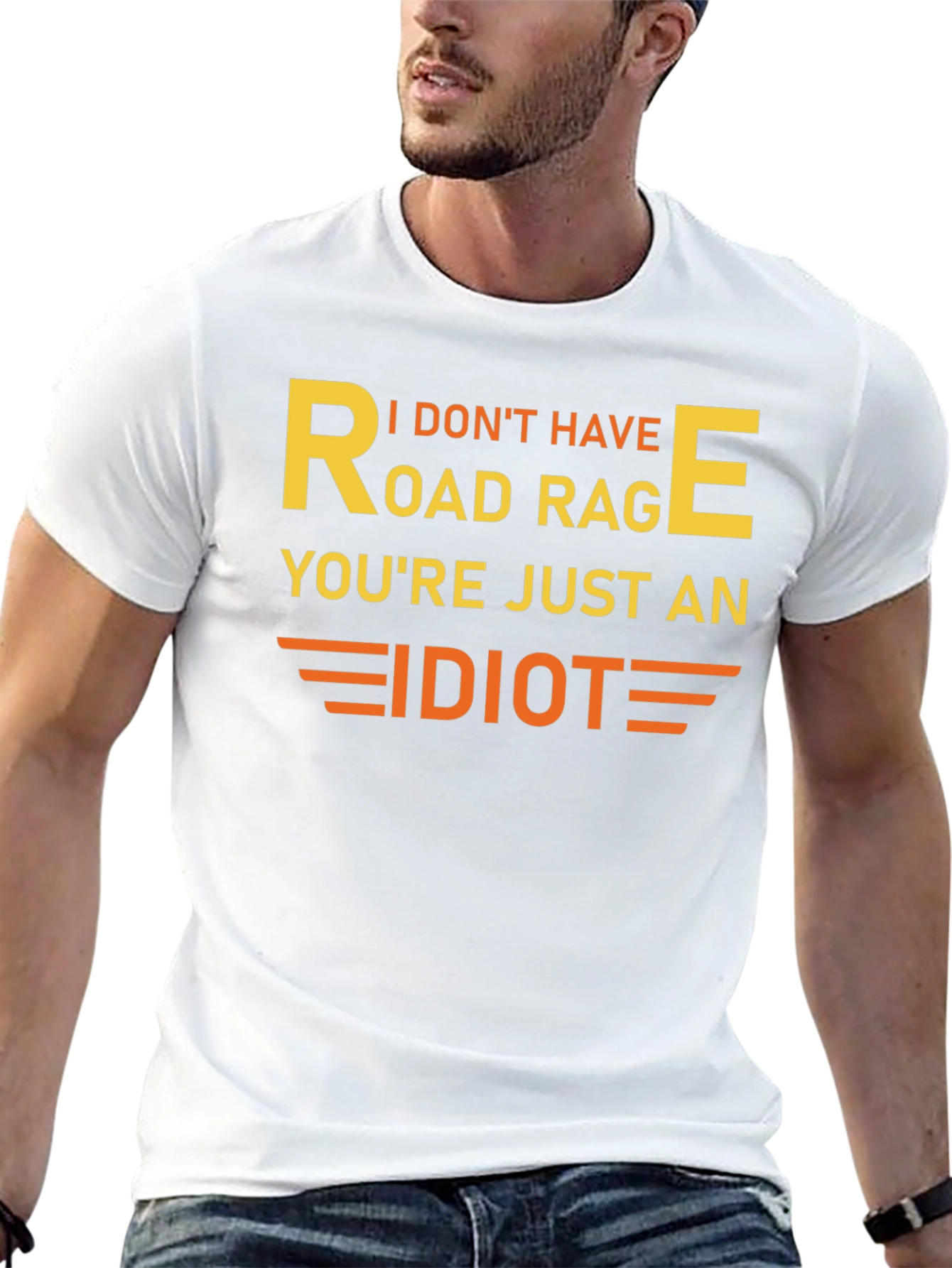 Black Road Rage Graphic Tee - Funny Sarcastic T-Shirt view 13