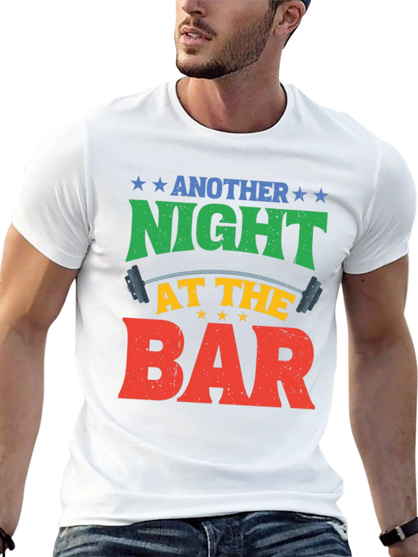 Black Another Night at the Bar Workout T-Shirt view 13