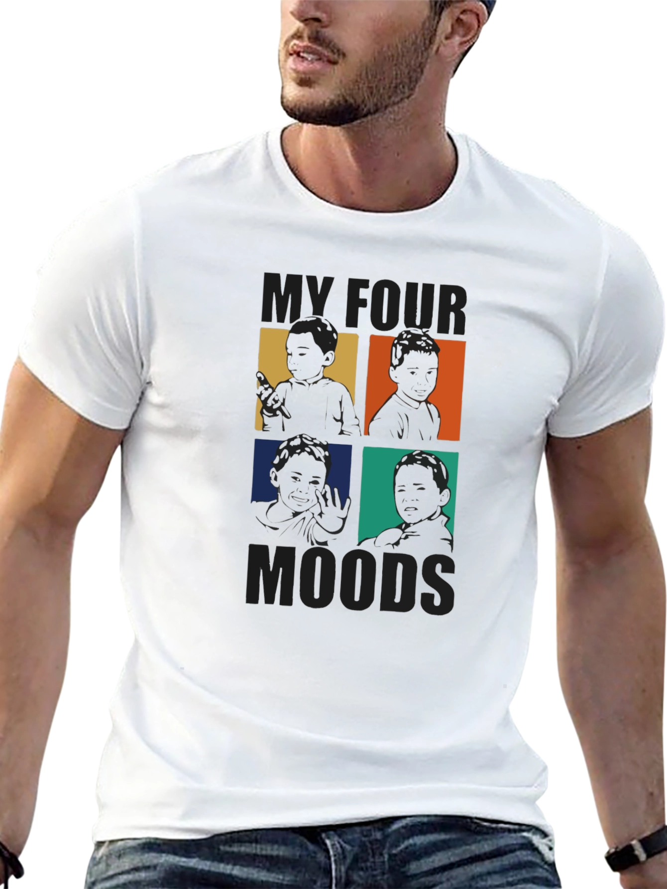 Black My Four Moods Graphic T-Shirt view 13