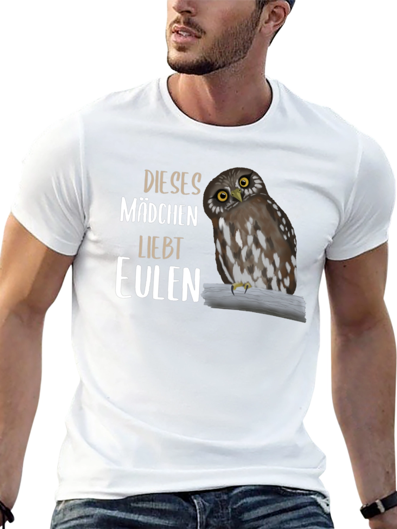 Black Owl Lover T-Shirt - Dieses Madchen Liebt Eulen view 13
