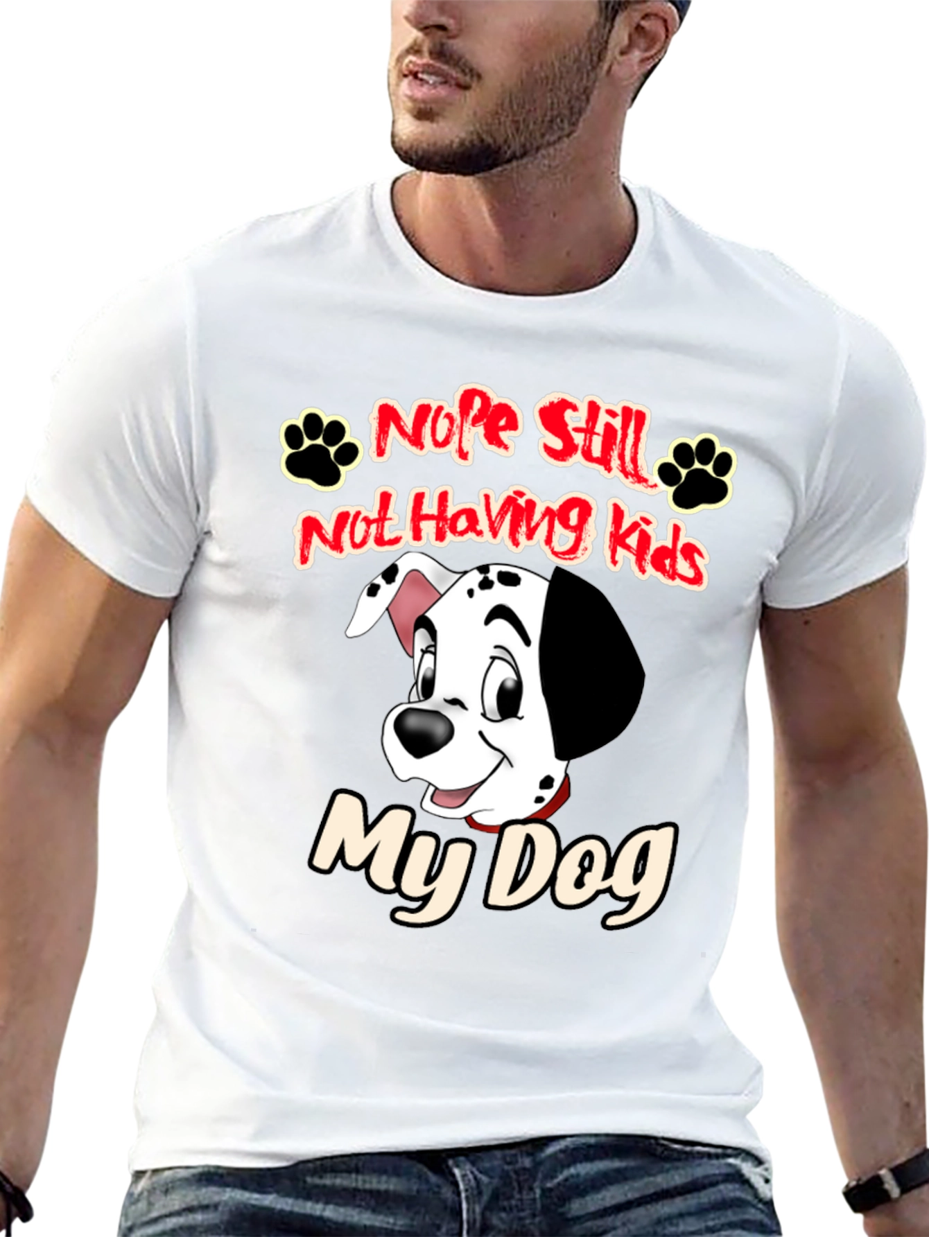Black Nope Still Not Having Kids My Dog Black T-Shirt view 13