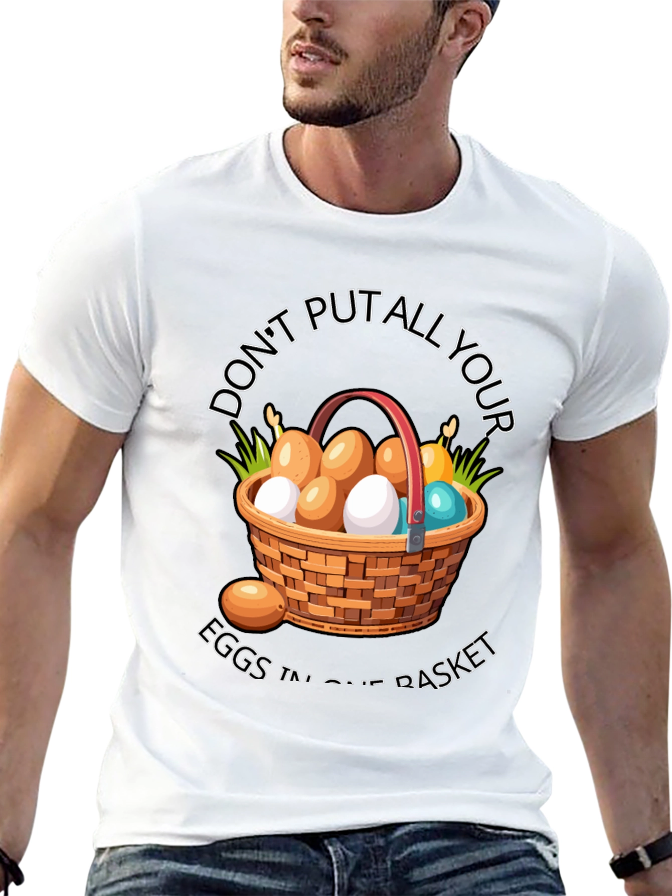 Black Don't Put All Your Eggs T-Shirt view 13