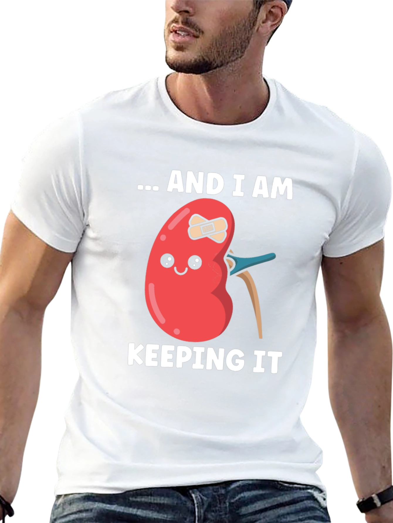 Black Funny Kidney Tee - Keeping It T-Shirt view 13