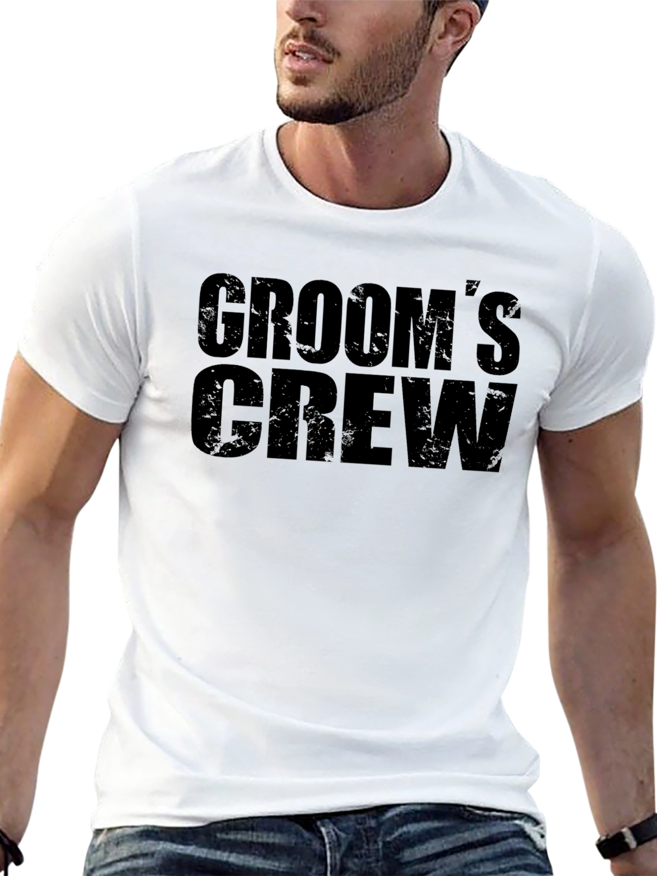 Groom's Crew Black T-Shirt - 13