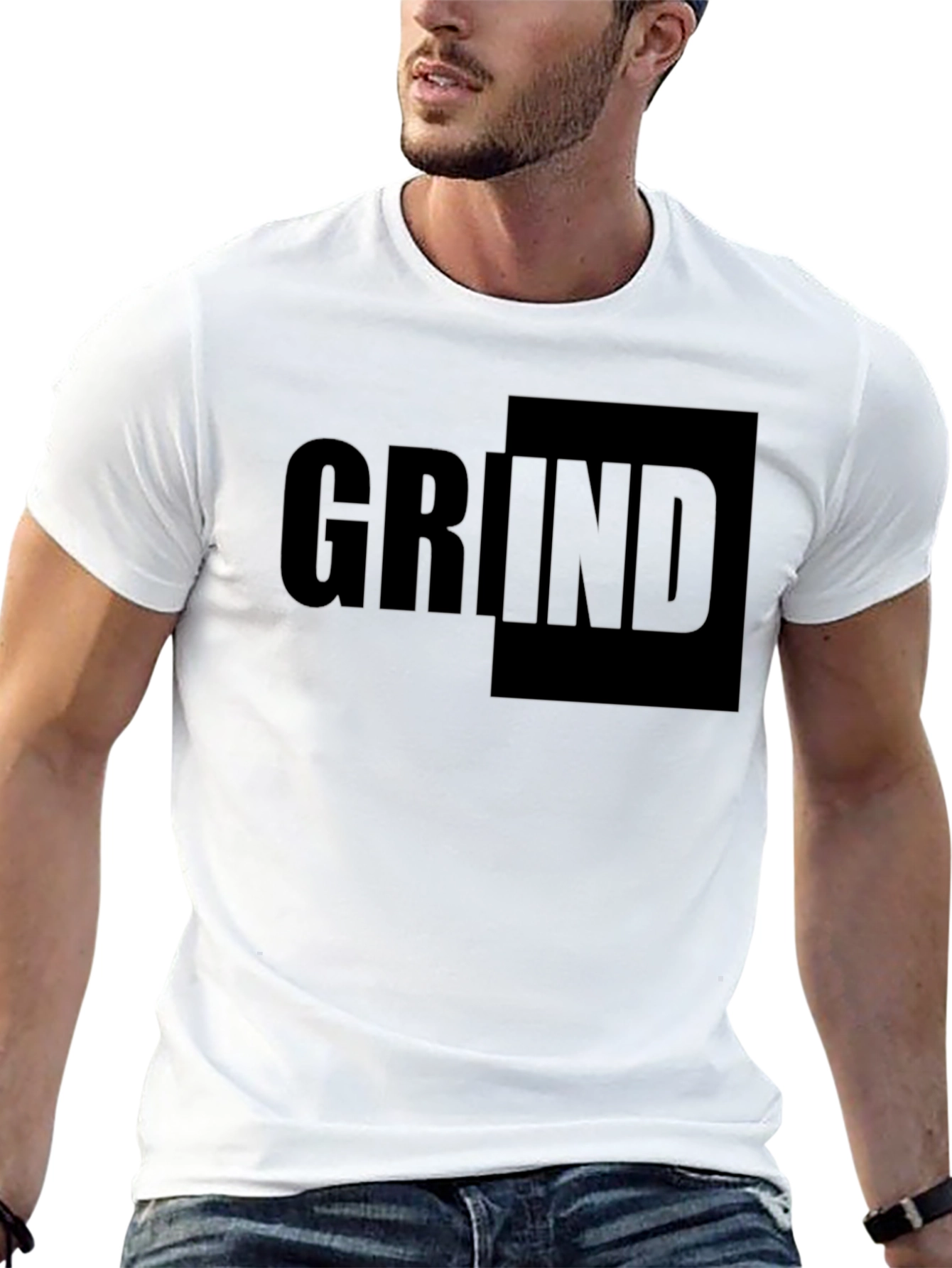 Black Men's Black Grind Graphic T-Shirt view 13