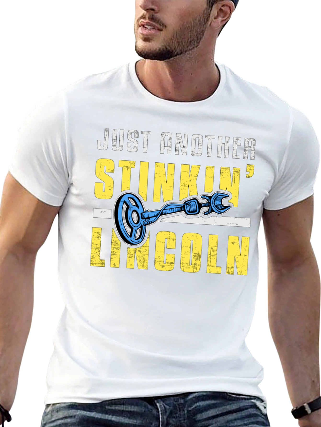 Black Stinkin' Lincoln T-Shirt - Metal Detecting view 13