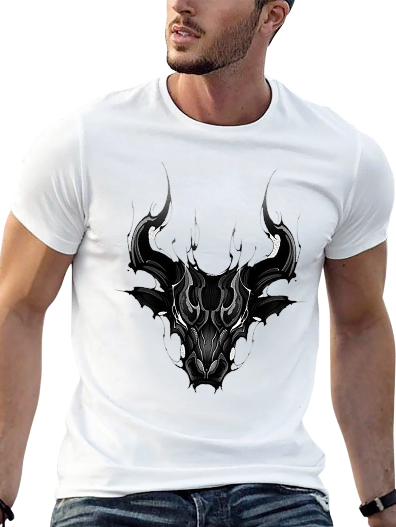 Bull Graphic Black T-Shirt - 13