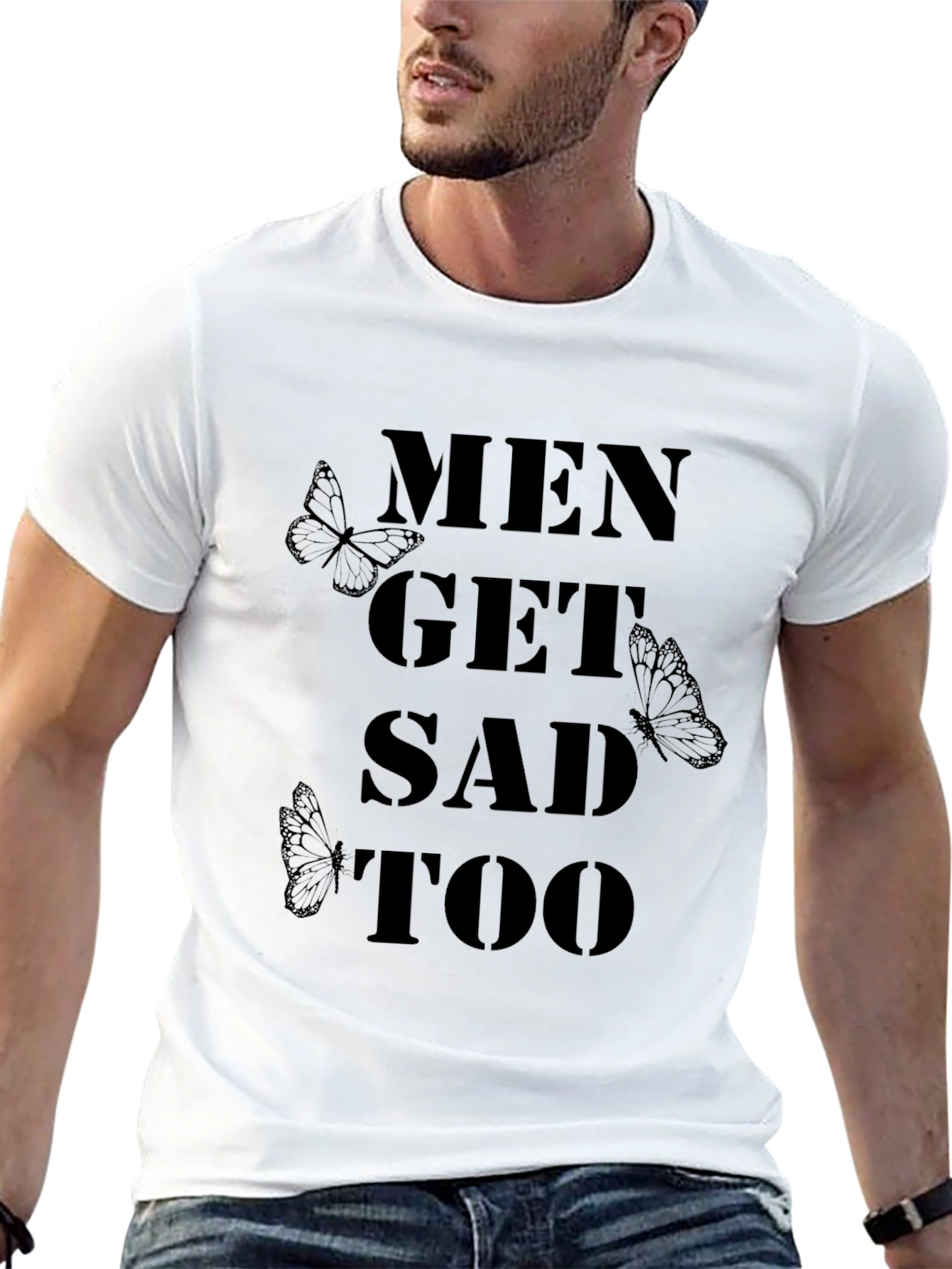Black Men Get Sad Too T-Shirt view 13