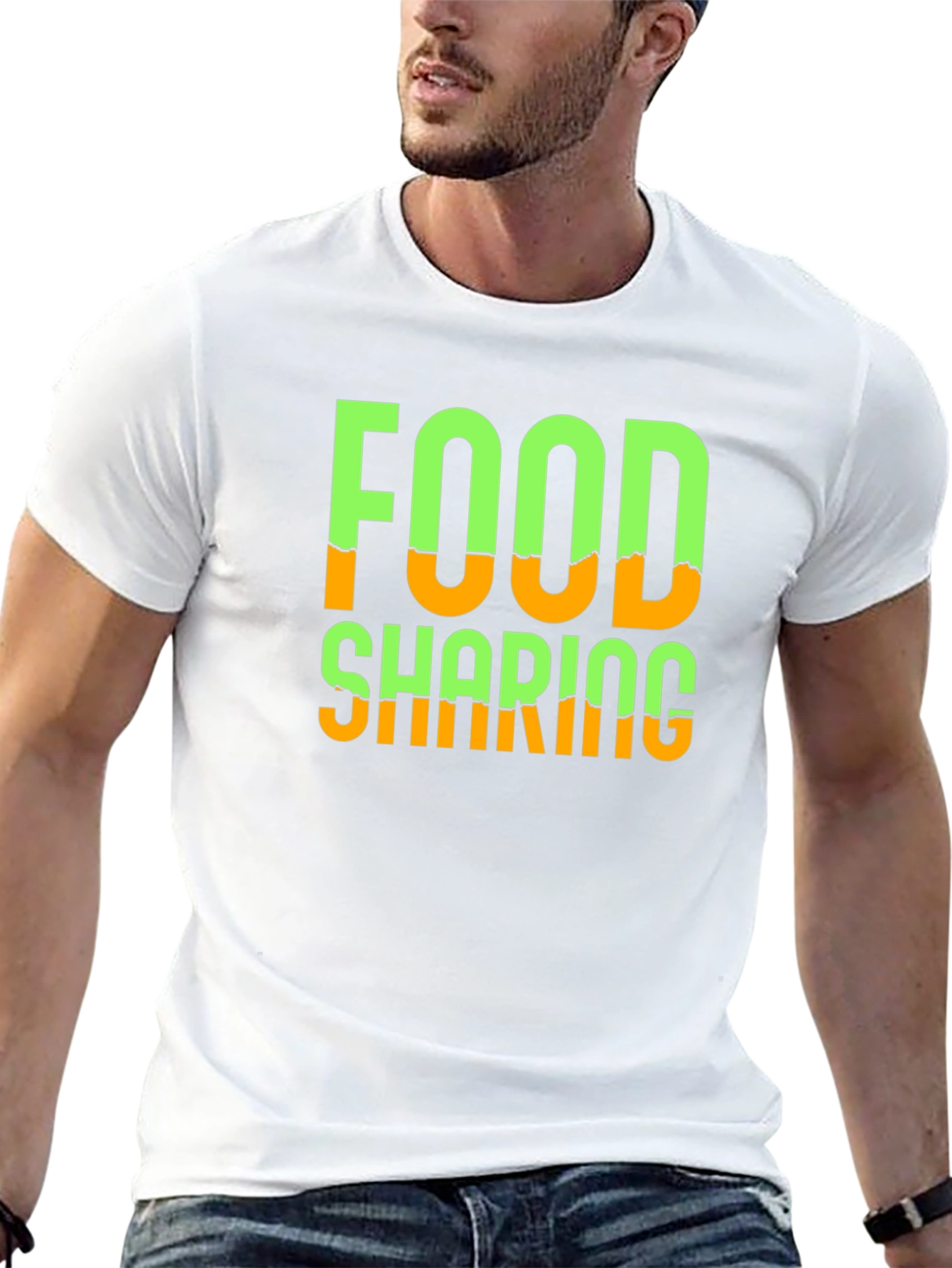 Food Sharing Graphic Tee - Black - 13