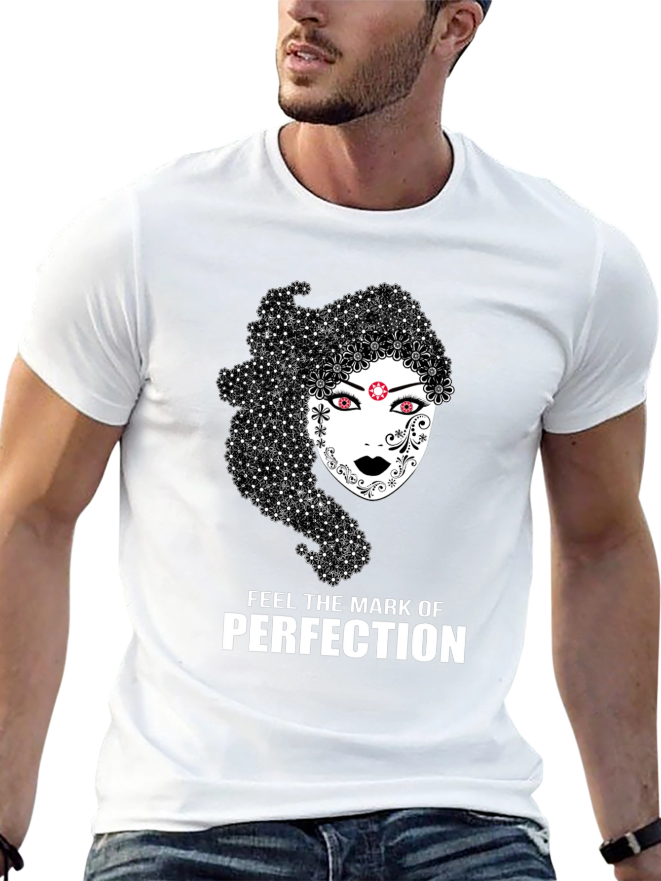 Black Mark of Perfection Graphic T-Shirt view 13