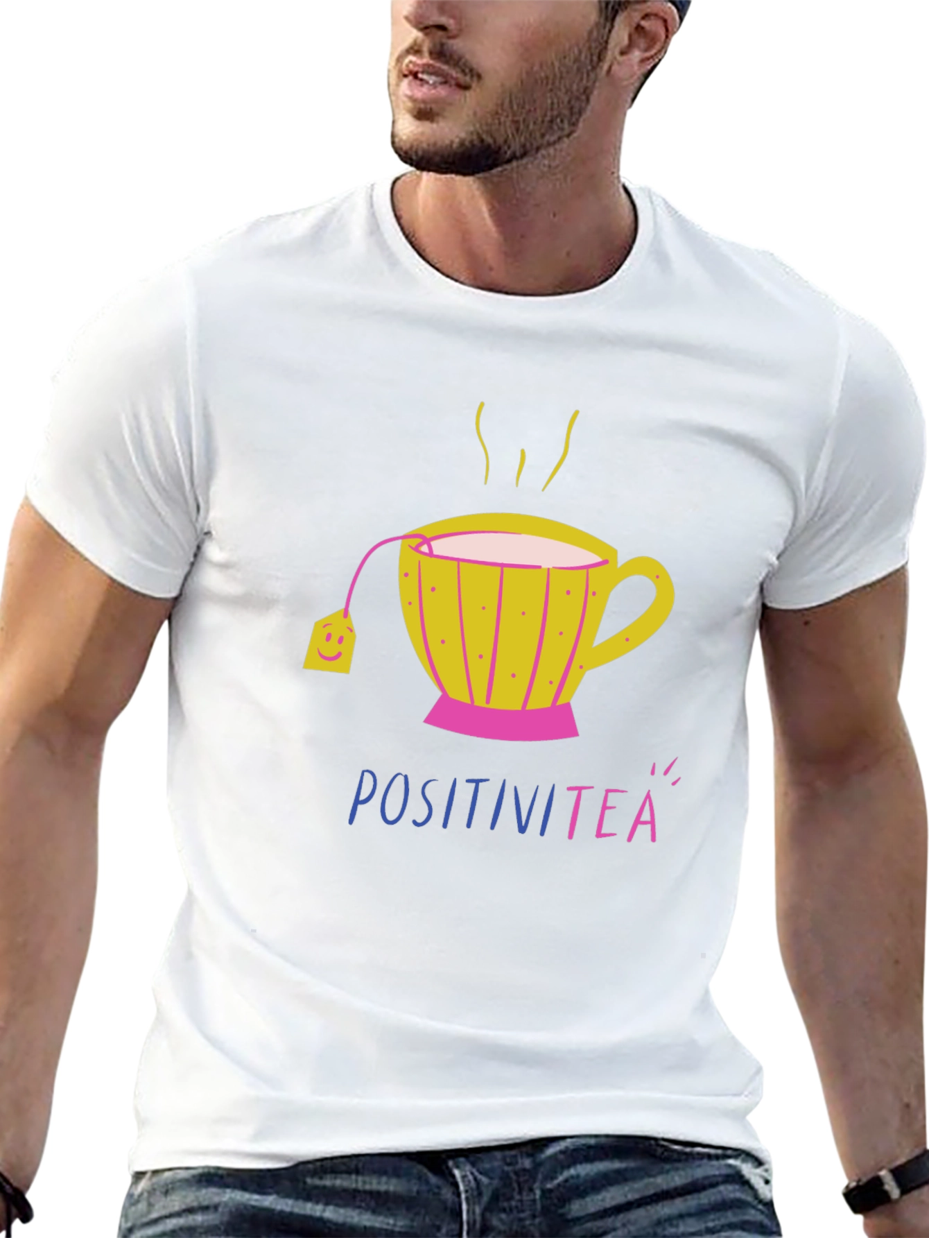 Black PositiviTEA Graphic T-Shirt - Black, Short Sleeve view 13