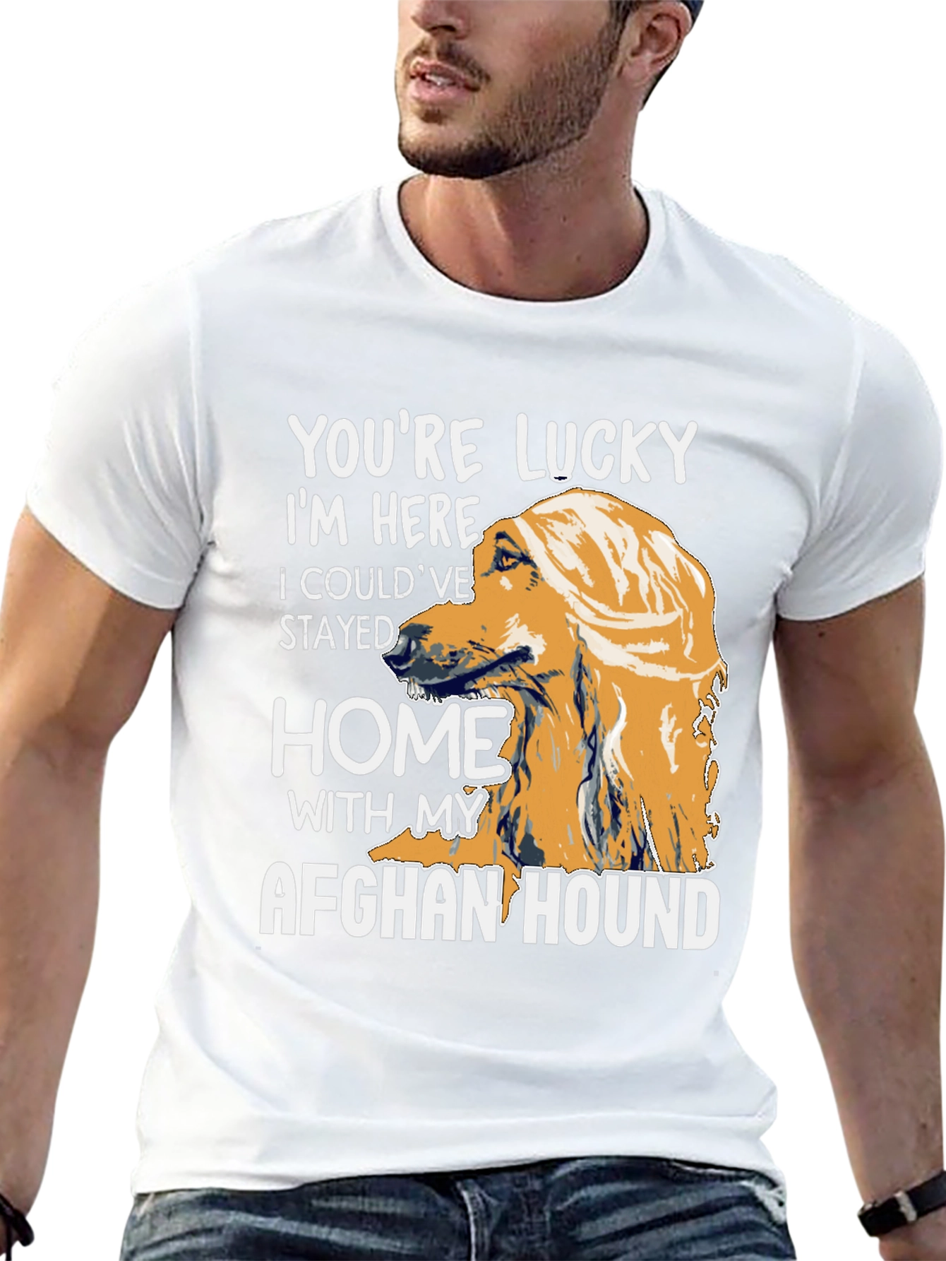 Lucky Afghan Hound T-Shirt - 13