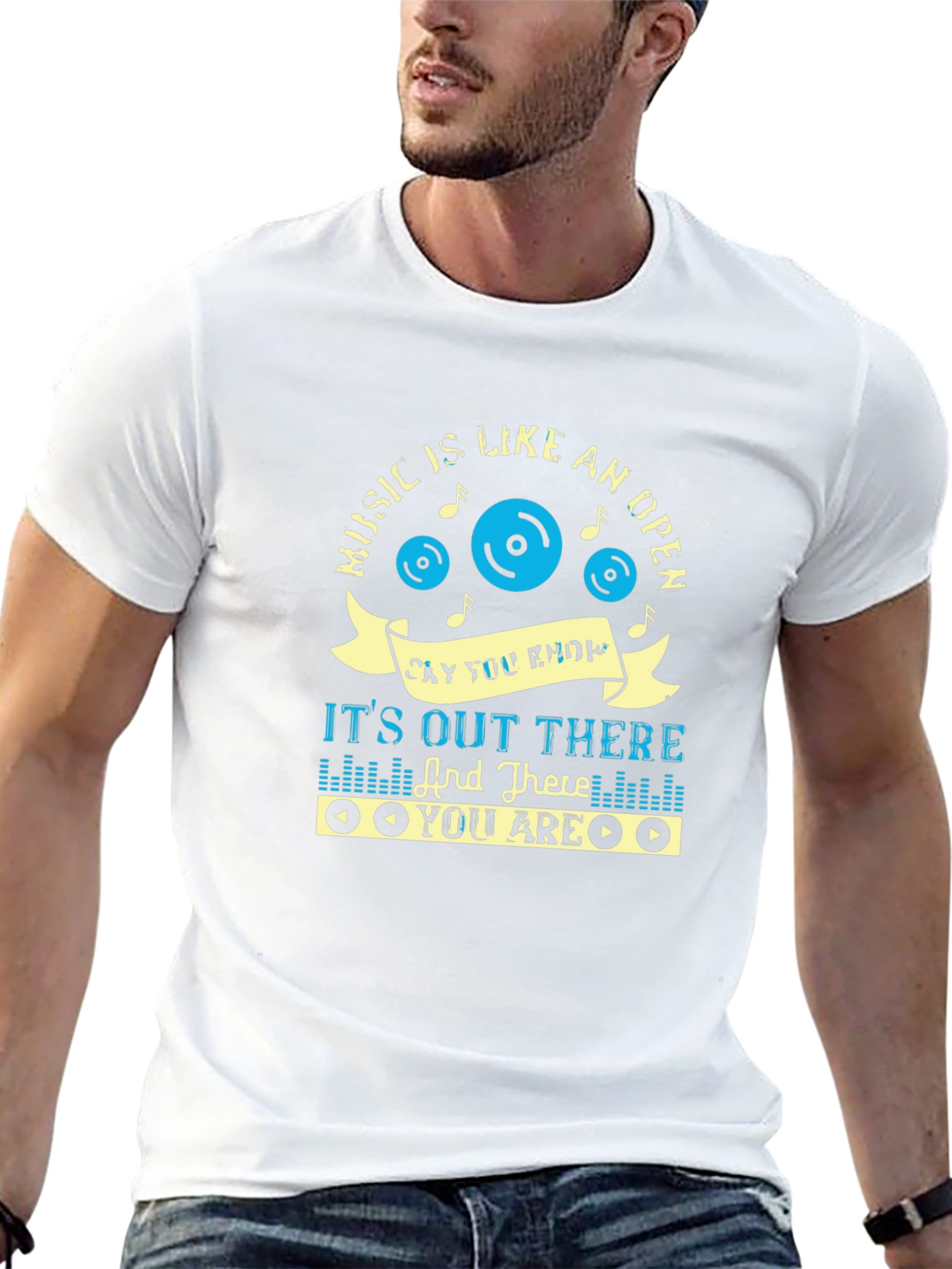 Black Music Lover Tee: It's Out There And There You Are T-Shirt view 13
