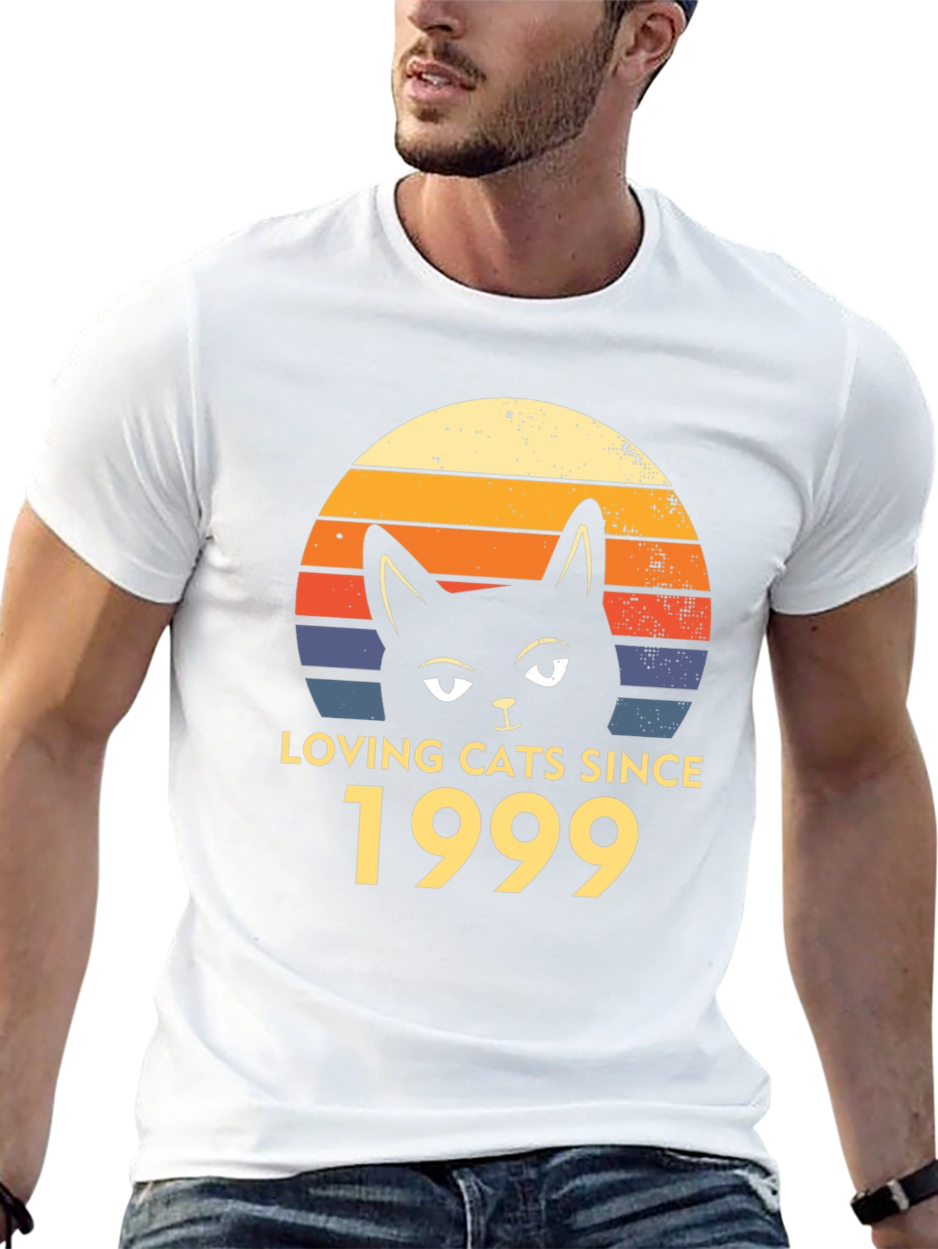 Black Loving Cats Since 1999 T-Shirt view 13
