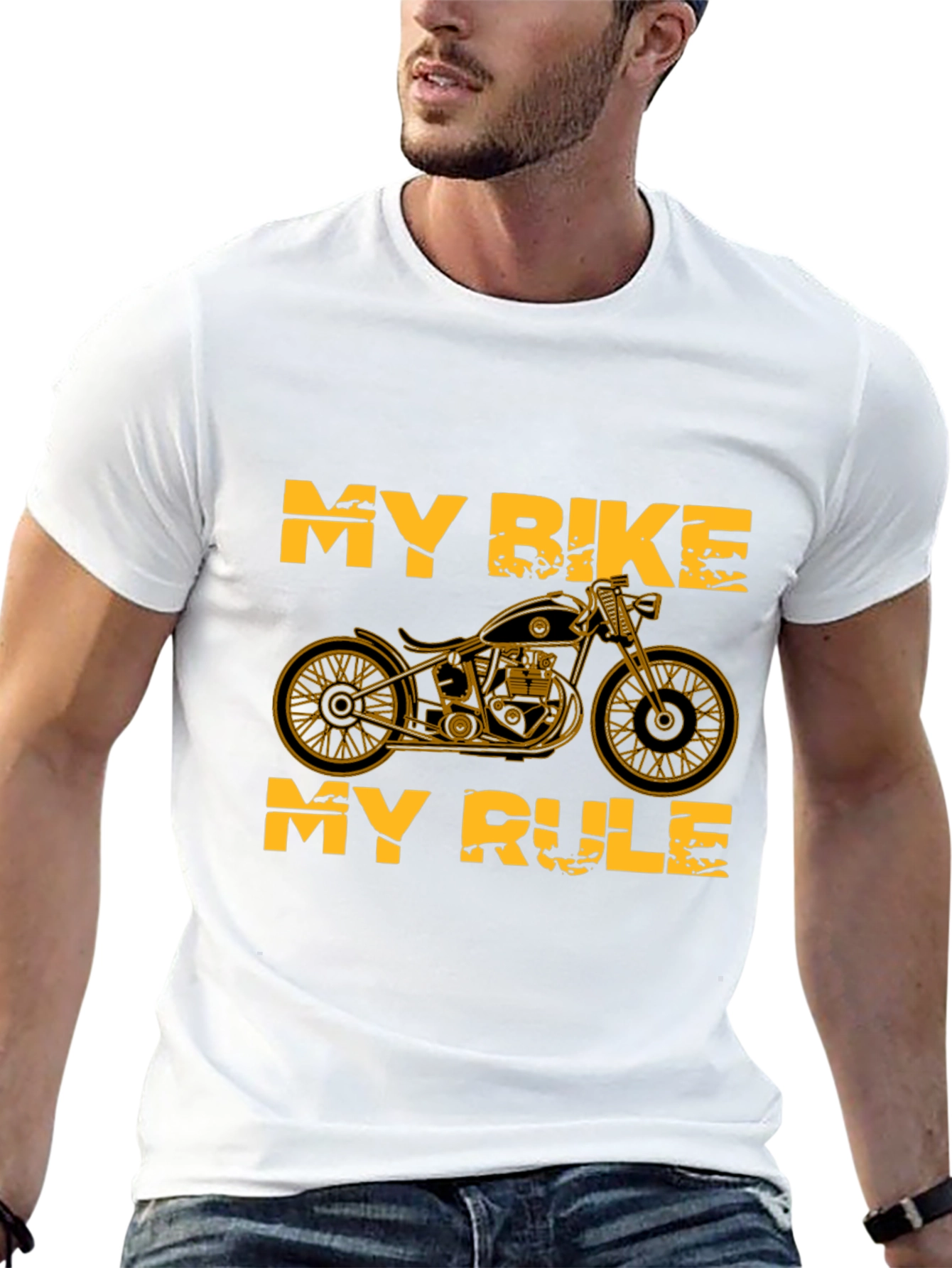 Black My Bike My Rule Graphic Tee view 13