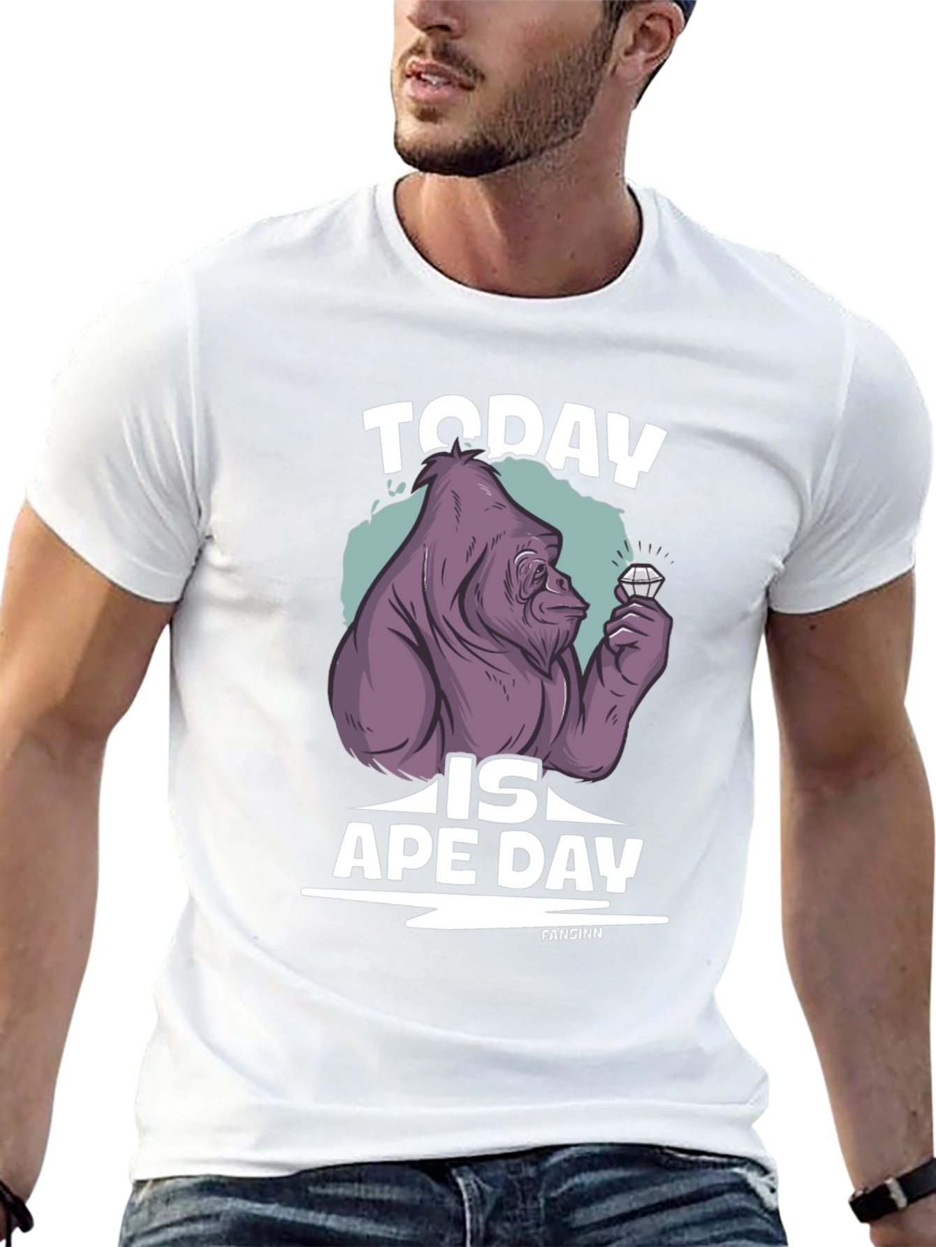 Black Today is Ape Day T-Shirt view 13
