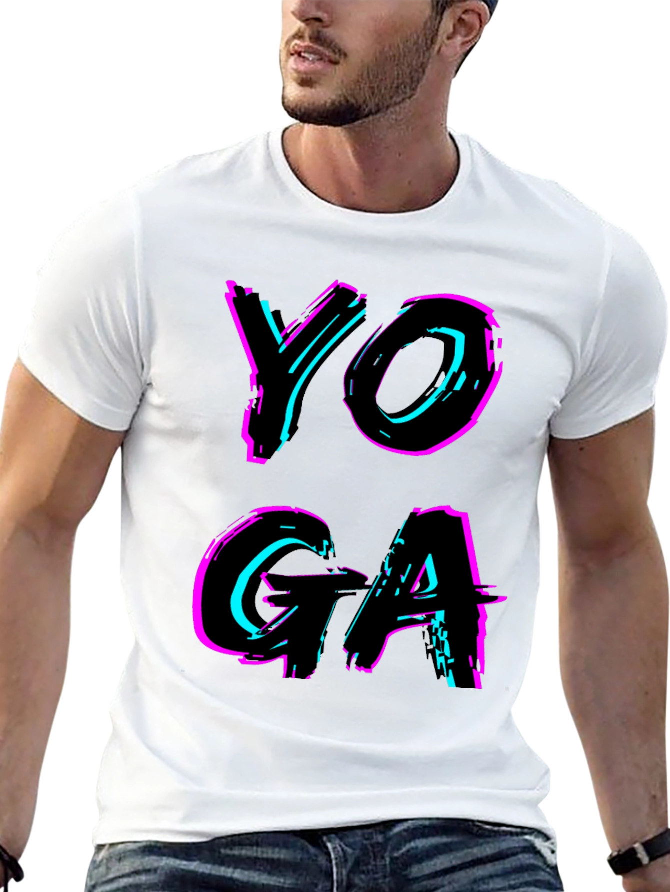 Yoga Glitch Tee - Stylish Fitness Apparel - 13