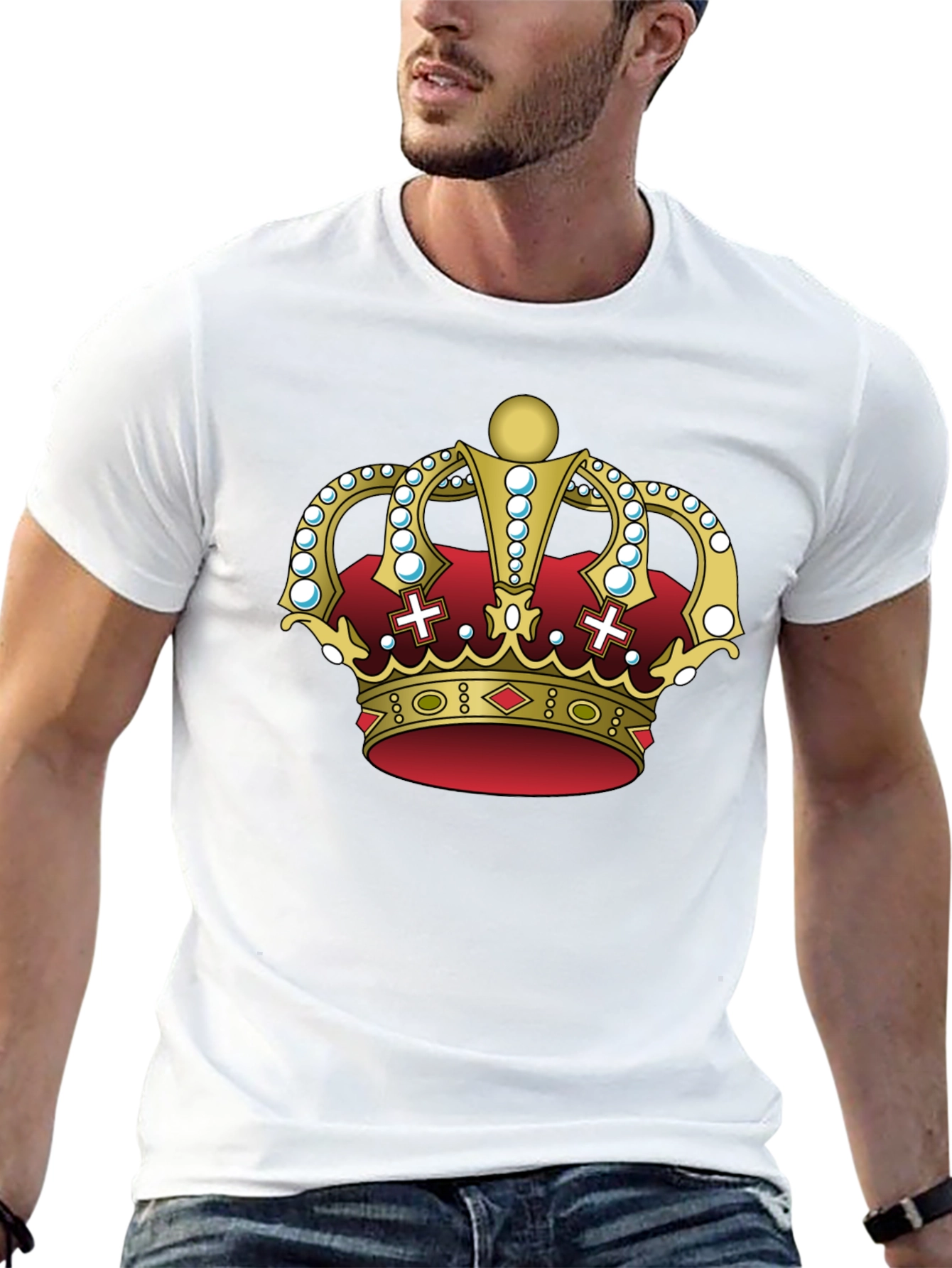 Black Royal Crown Graphic T-Shirt - Regal Style view 13