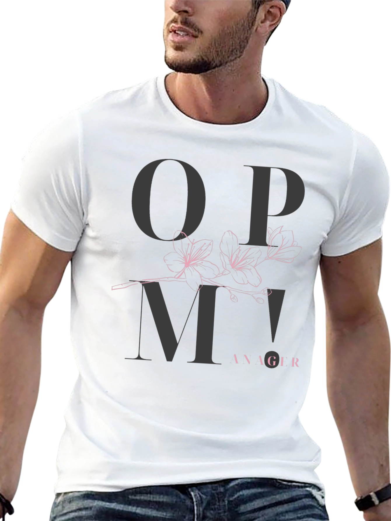 Black OPM Manager Black Graphic Tee view 13