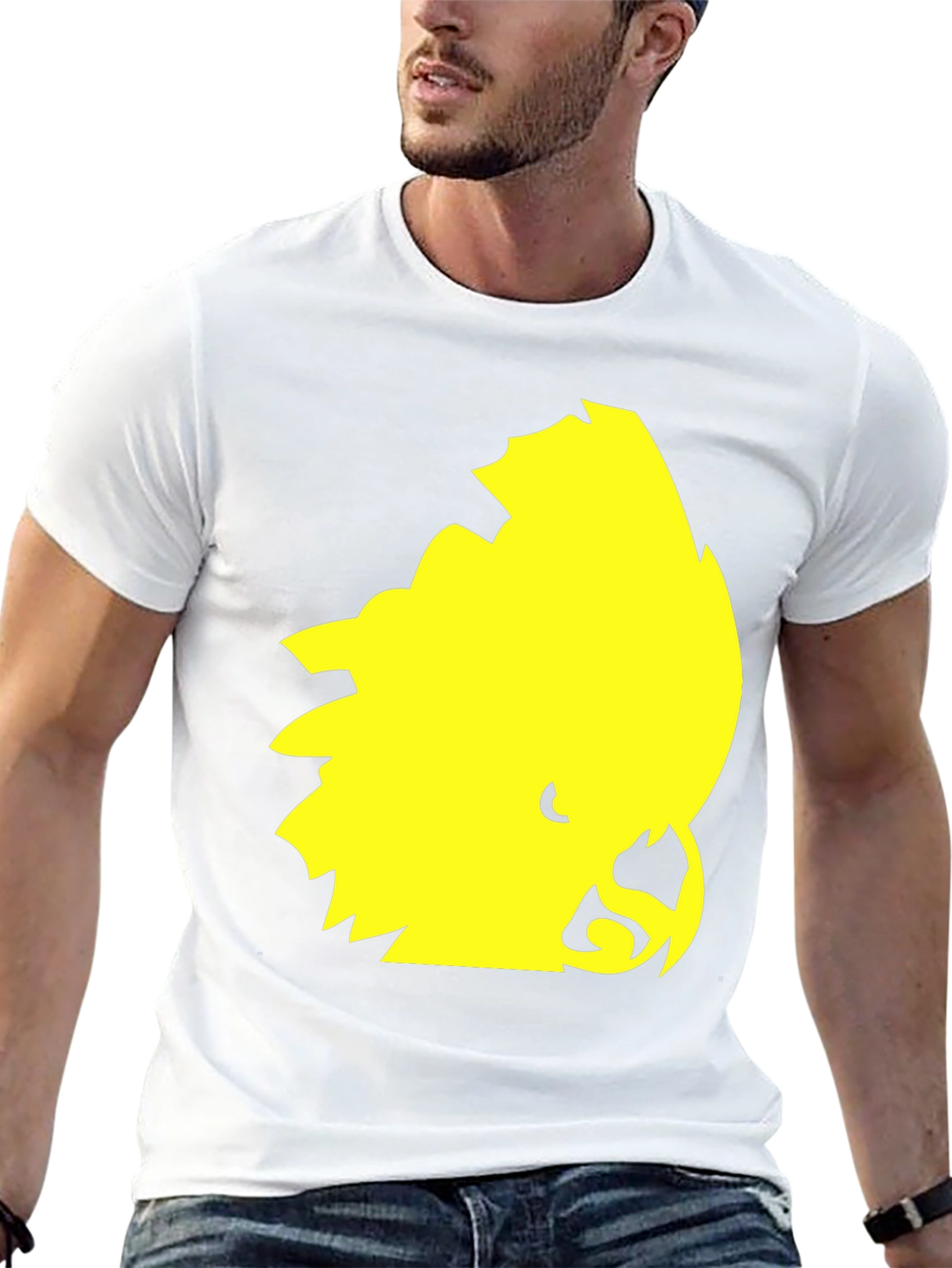 Black Graphic Tee - Bold Yellow Parrot Design view 13