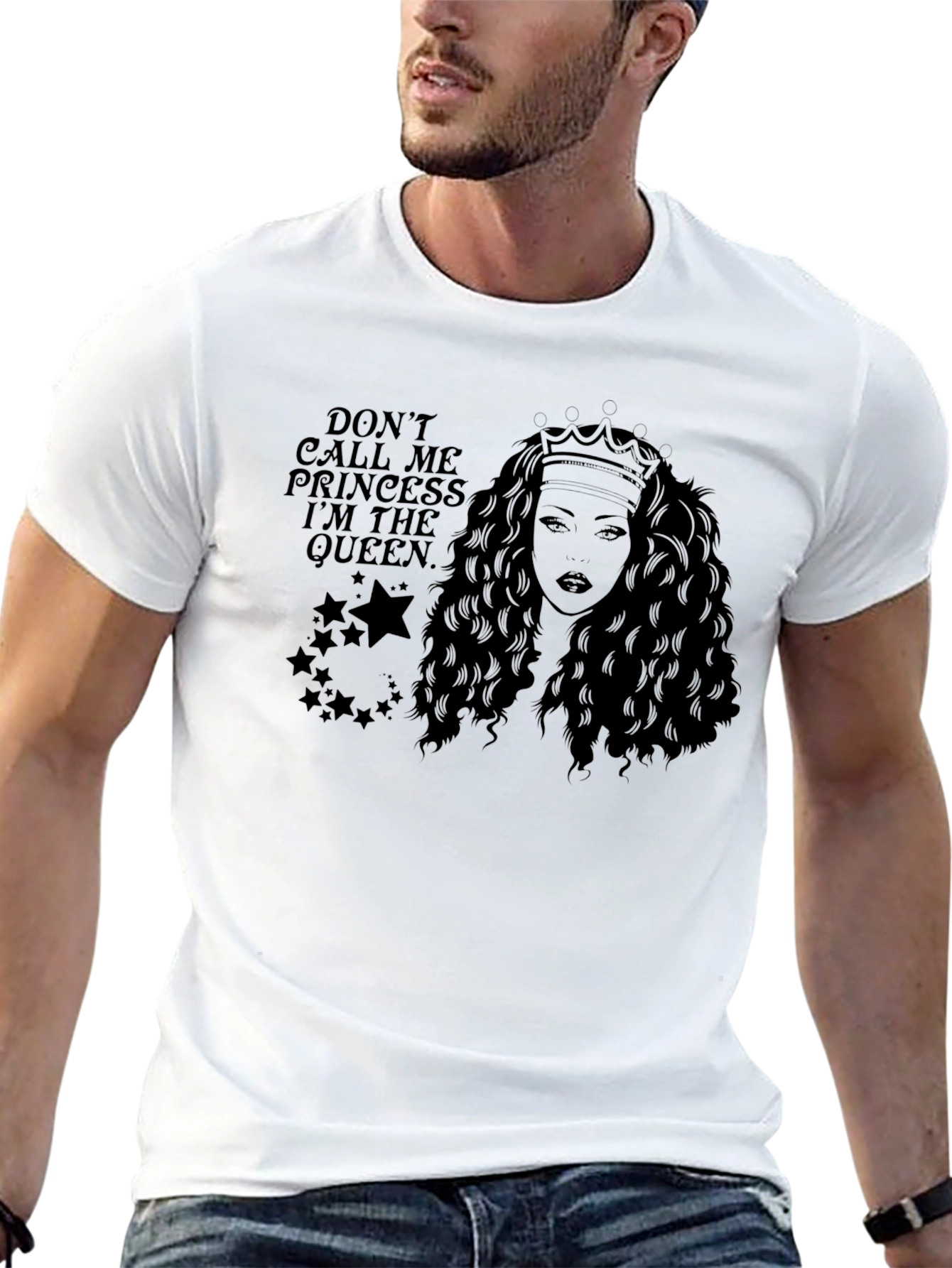 Black Queen Graphic T-Shirt - Black - Unisex view 13