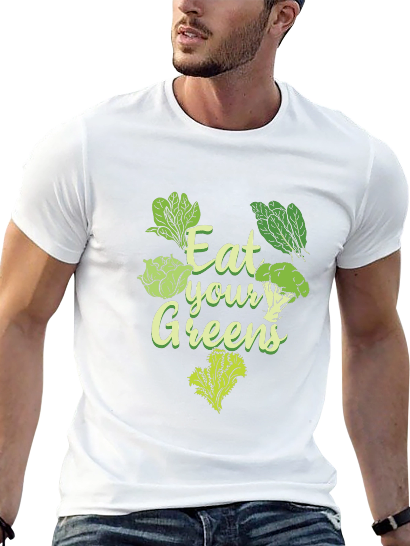 Eat Your Greens T-Shirt - Healthy Vegan Tee - 13