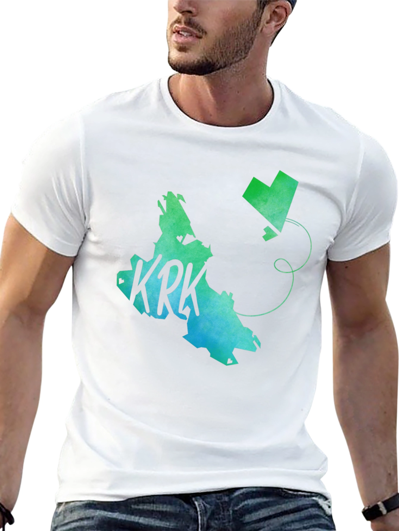 Black KRK Island Graphic Tee - Black Cotton T-Shirt view 13