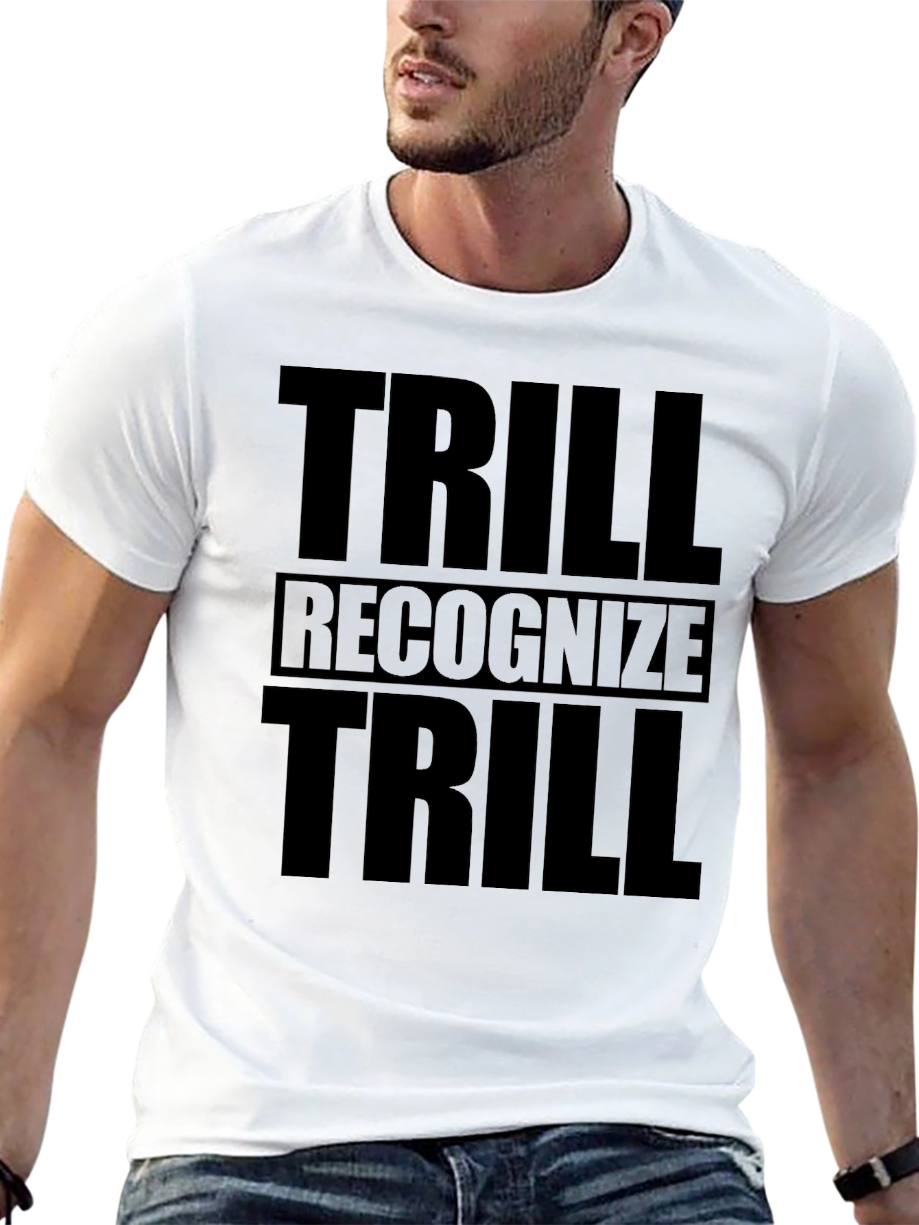 Black Trill Recognize Trill Black Graphic Tee view 13