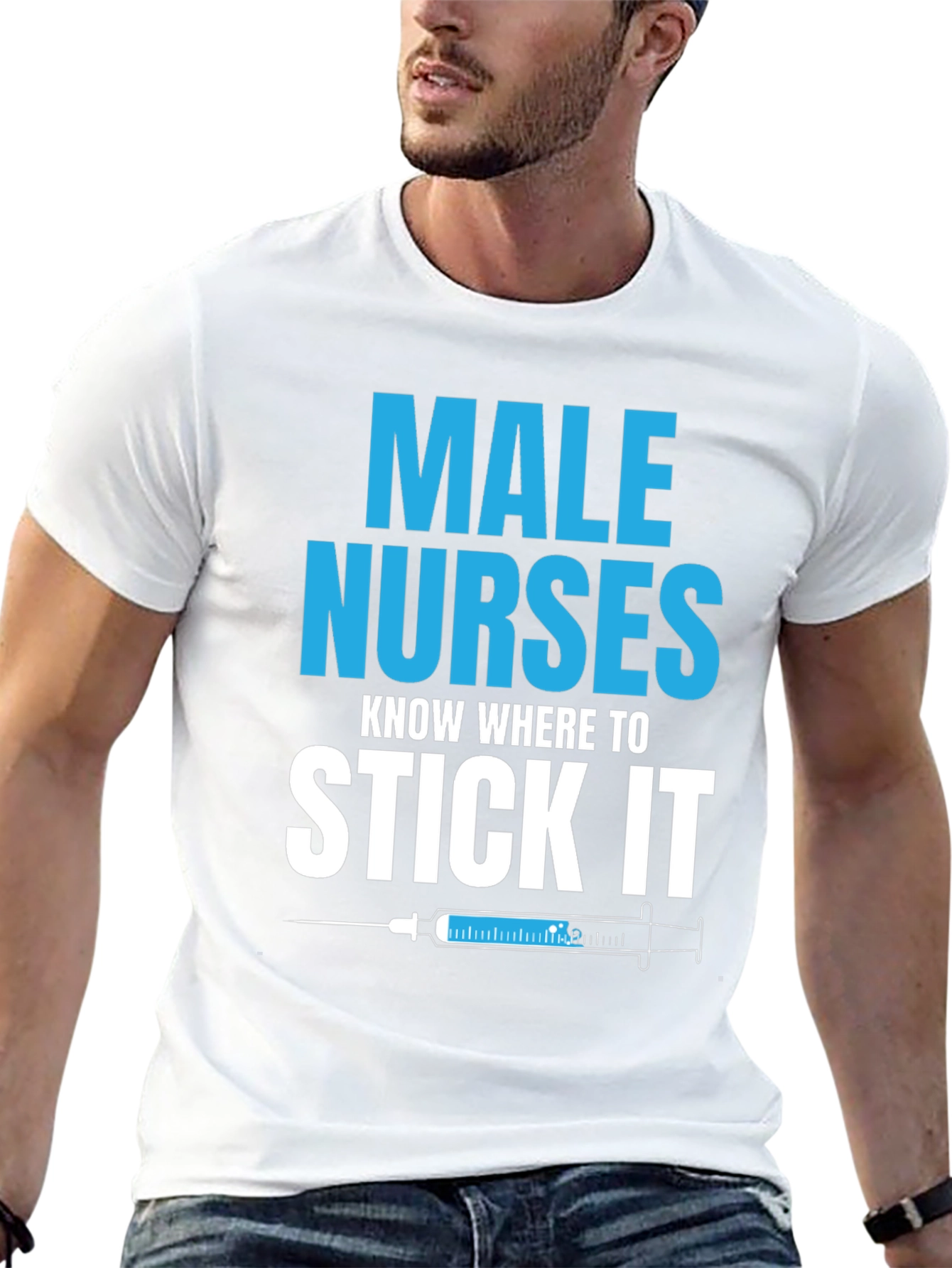 Black Male Nurses Funny T-Shirt view 13