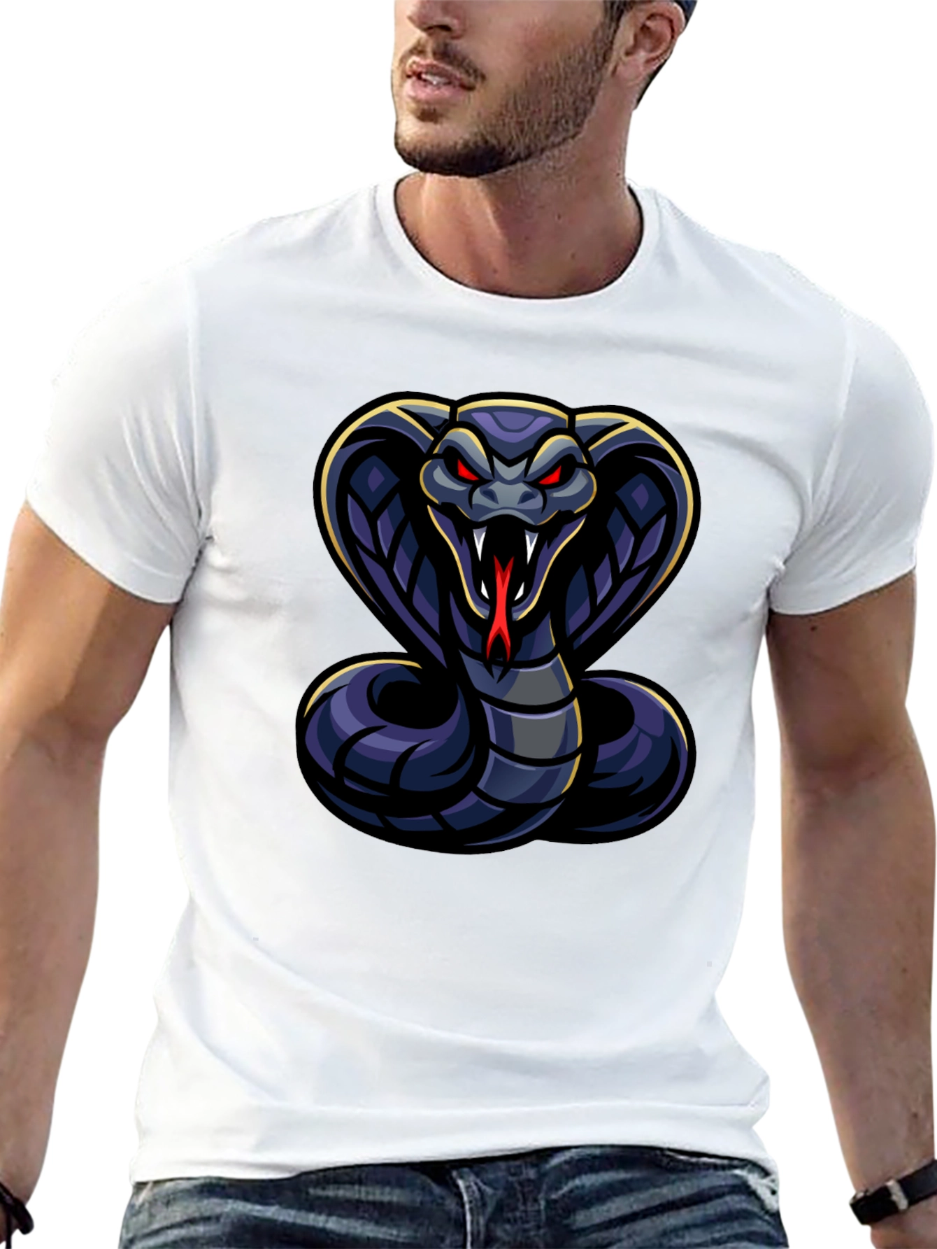 Cobra Graphic T-Shirt - Men's Black Tee - 13