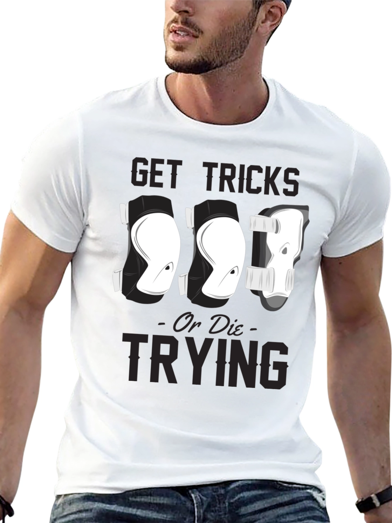 Black Get Tricks or Die Trying T-Shirt view 13