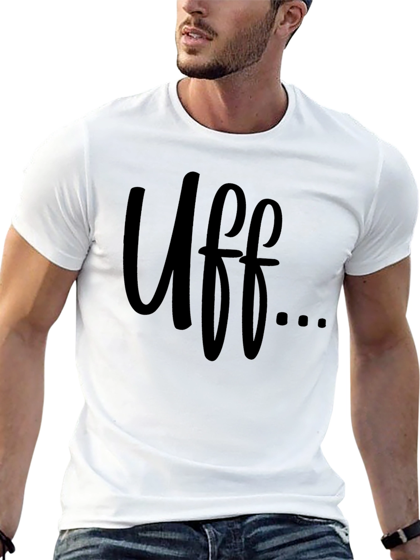 Black Uff... Graphic Tee - Soft Cotton, Casual Style view 13