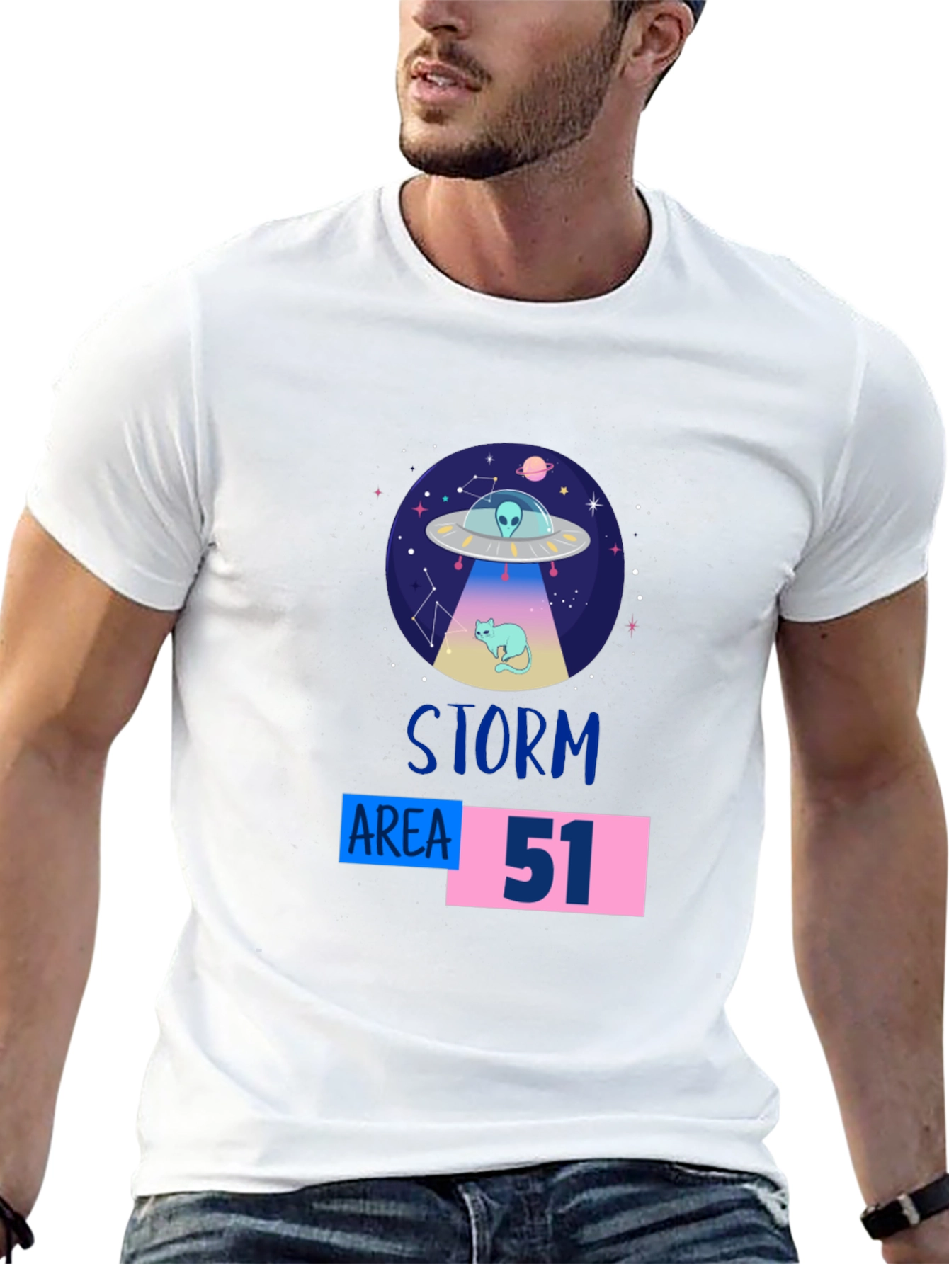 Storm Area 51 Alien Cat T-Shirt - 13