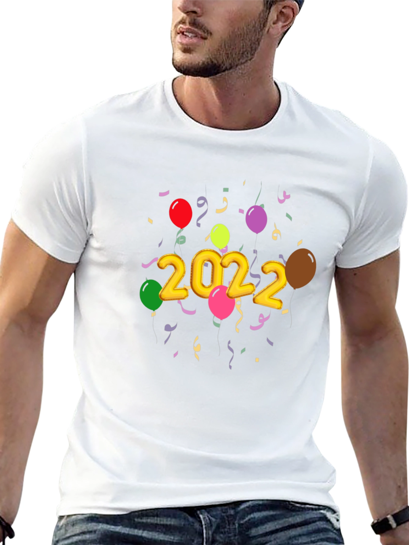 Black Festive 2022 Balloon T-Shirt view 13