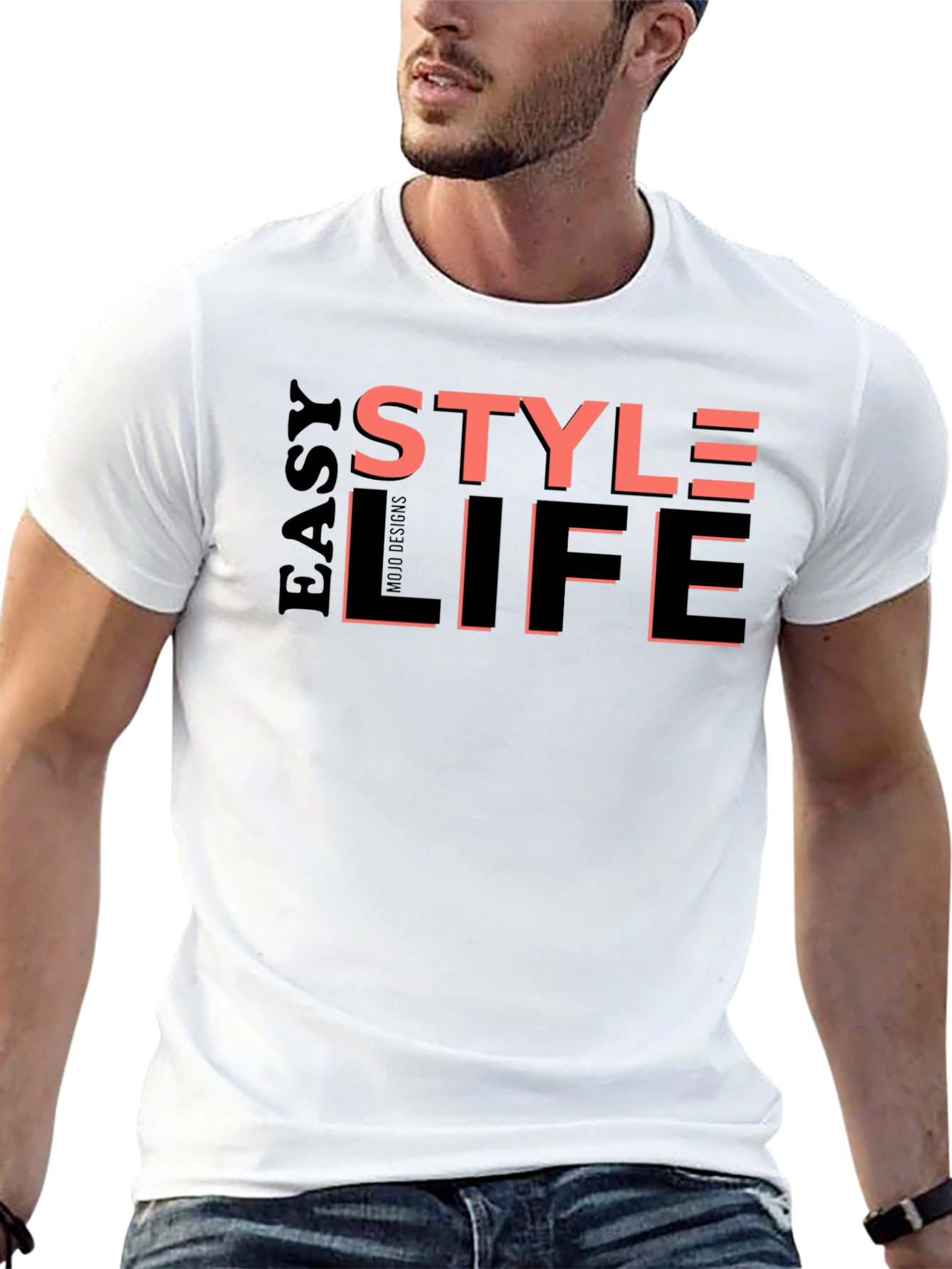 Black Easy Style Life Graphic Print Tee view 13