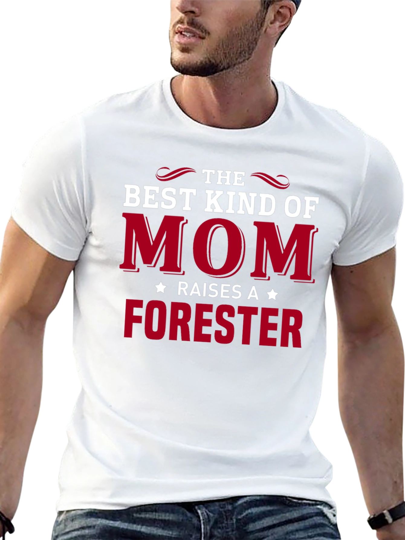 Black Best Kind of Mom Raises A Forester Graphic Tee view 13
