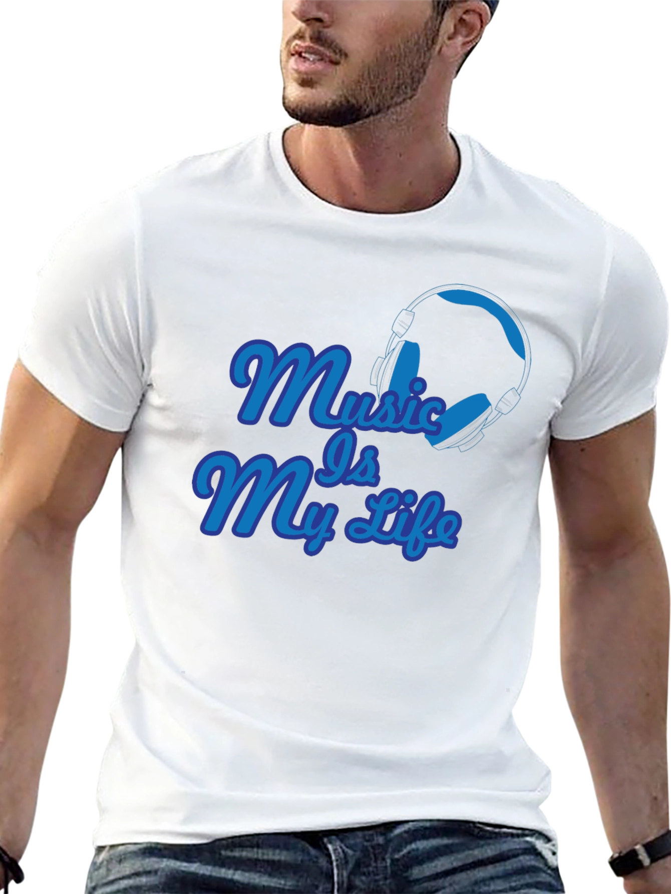 Black Music Is My Life Black T-Shirt view 13