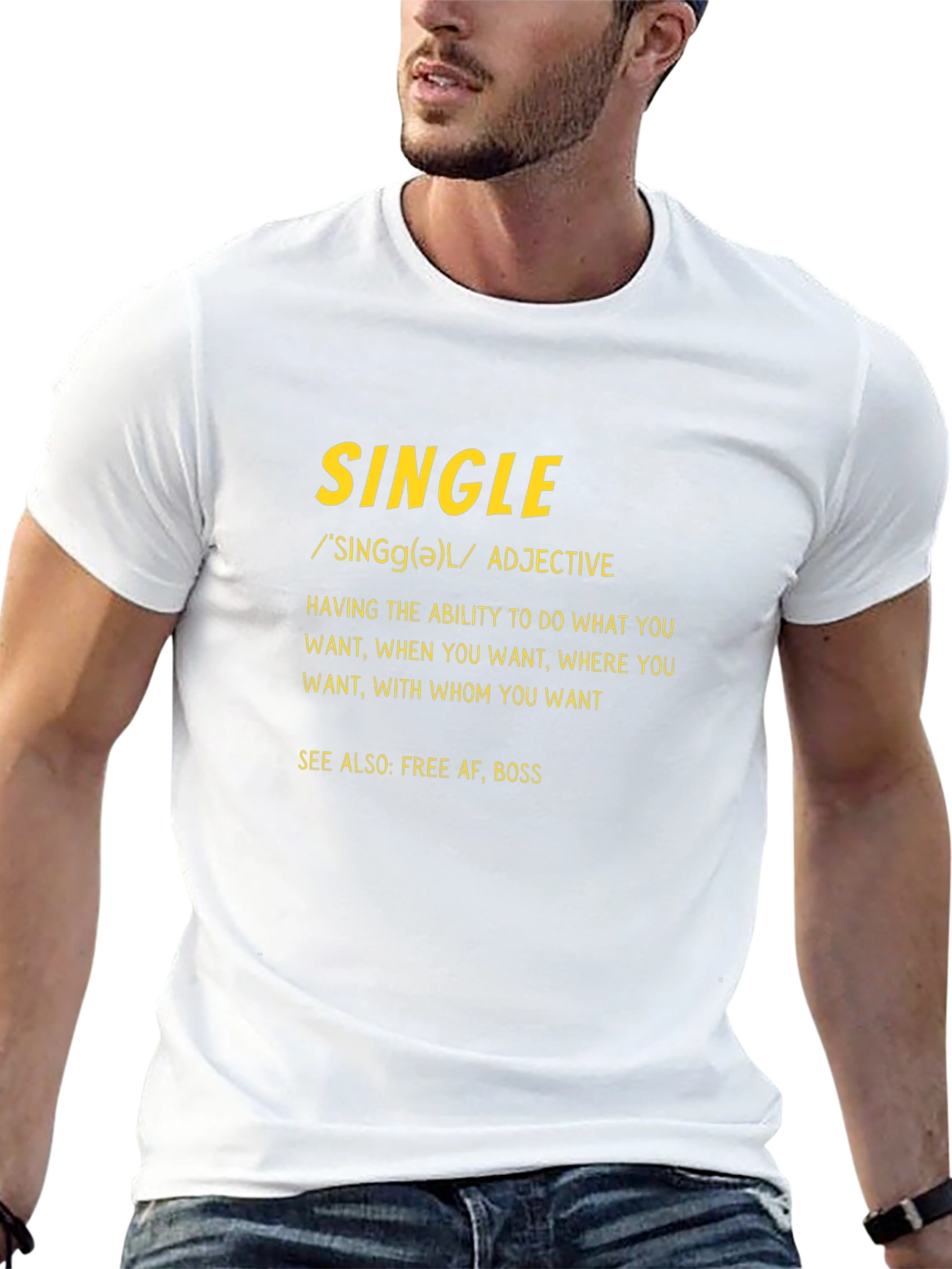 Black Single Definition Graphic T-Shirt view 13